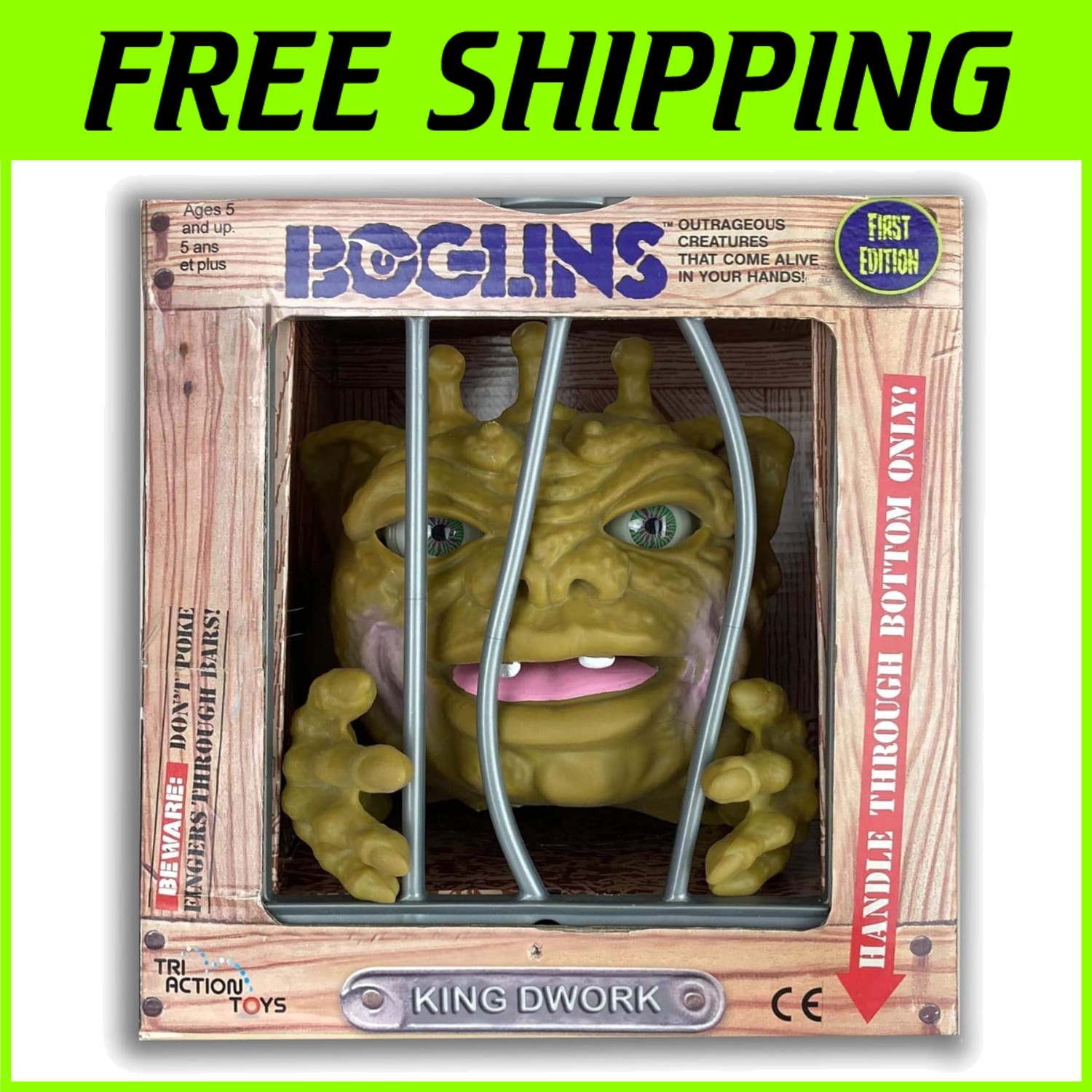 Iconic King Dwork Collectible Figure with Movable Features – 80&rsquo;s Retro Toy^*-