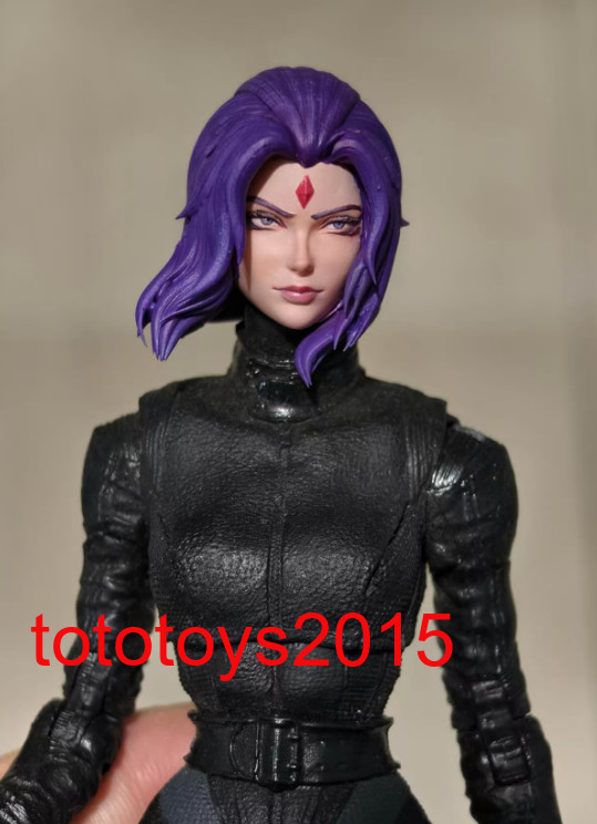 1:6 1:12 1:18 Raven Beauty Girl Head Sculpt For 12 » 6 » 3.75 »Action Figure Toy