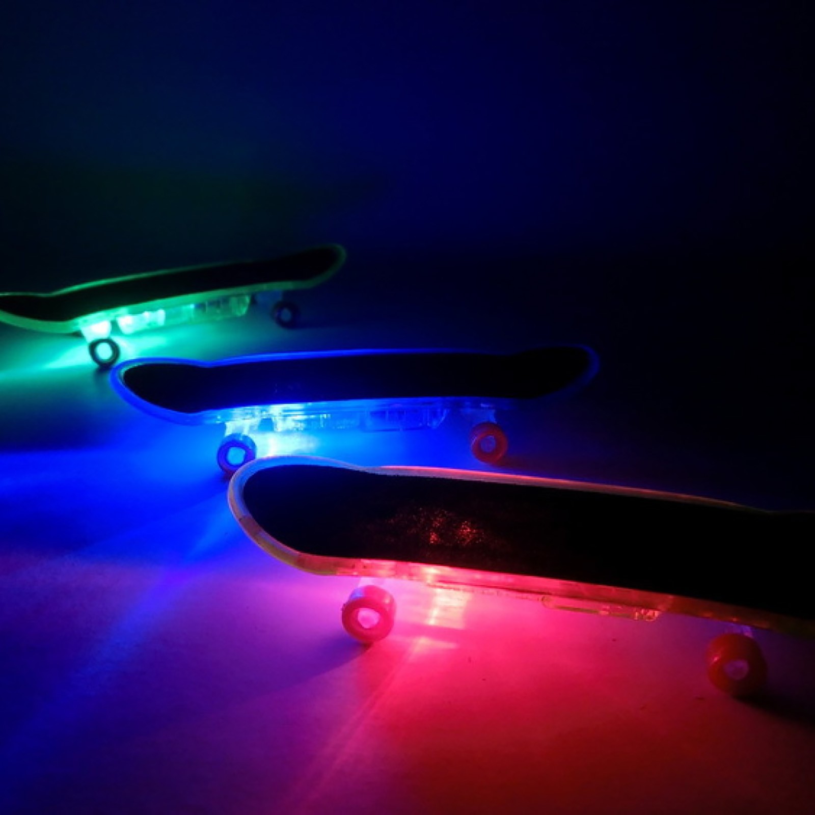 Mini LED Lighting Finger Board Colorful Skateboard Kids Children Toy Boys Gifts