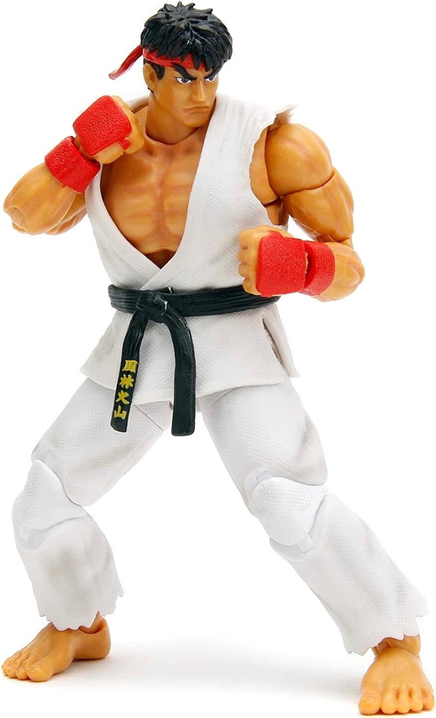 Jada Toys Street Fighter II 6&Prime; Ryu Action Figure, Toys for Kids and Adults