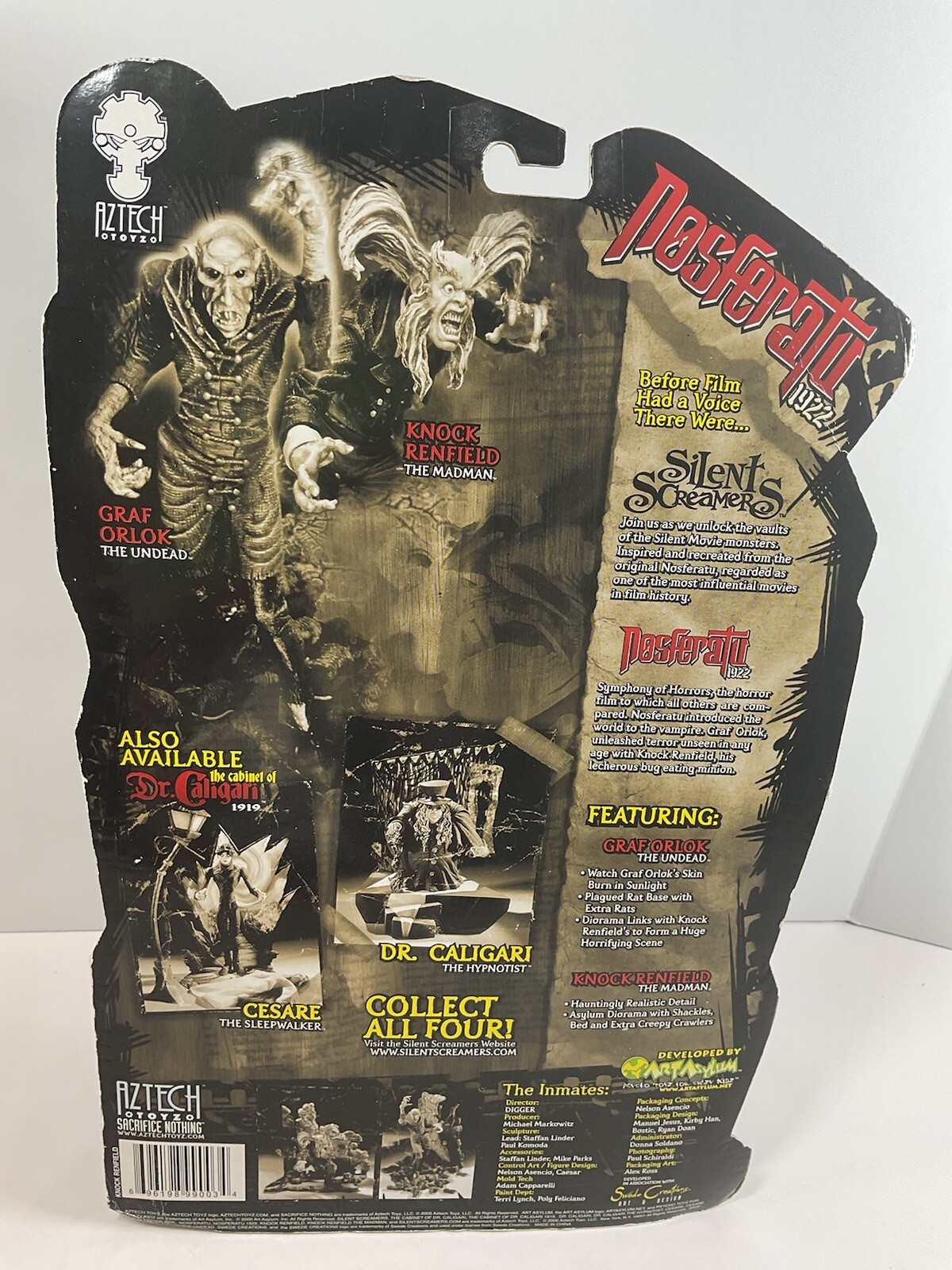 GRAF ORLOK NOSFERATU 1922 SILENT SCREAMERS SERIES 1 SEALED HORROR FIGURE