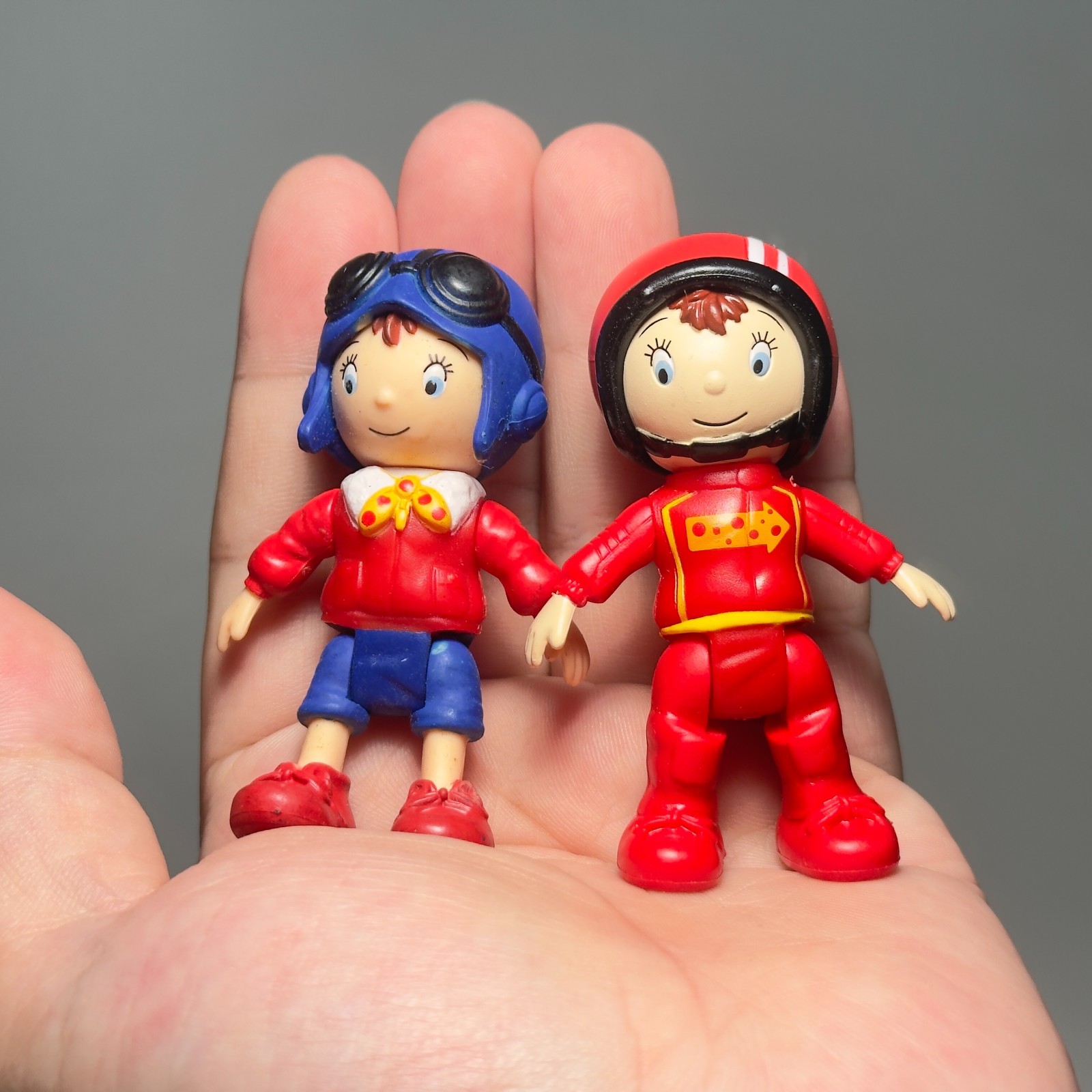 2pcs Original Noddy in Toyland Racer And Pilot Bundle Rare Action Figure Doll