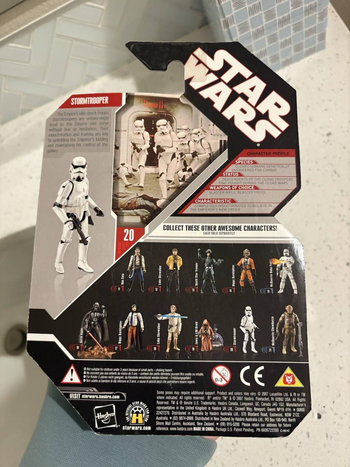 2007 Star Wars Imperial Stormtrooper 30th Anv Action Figure New in Package
