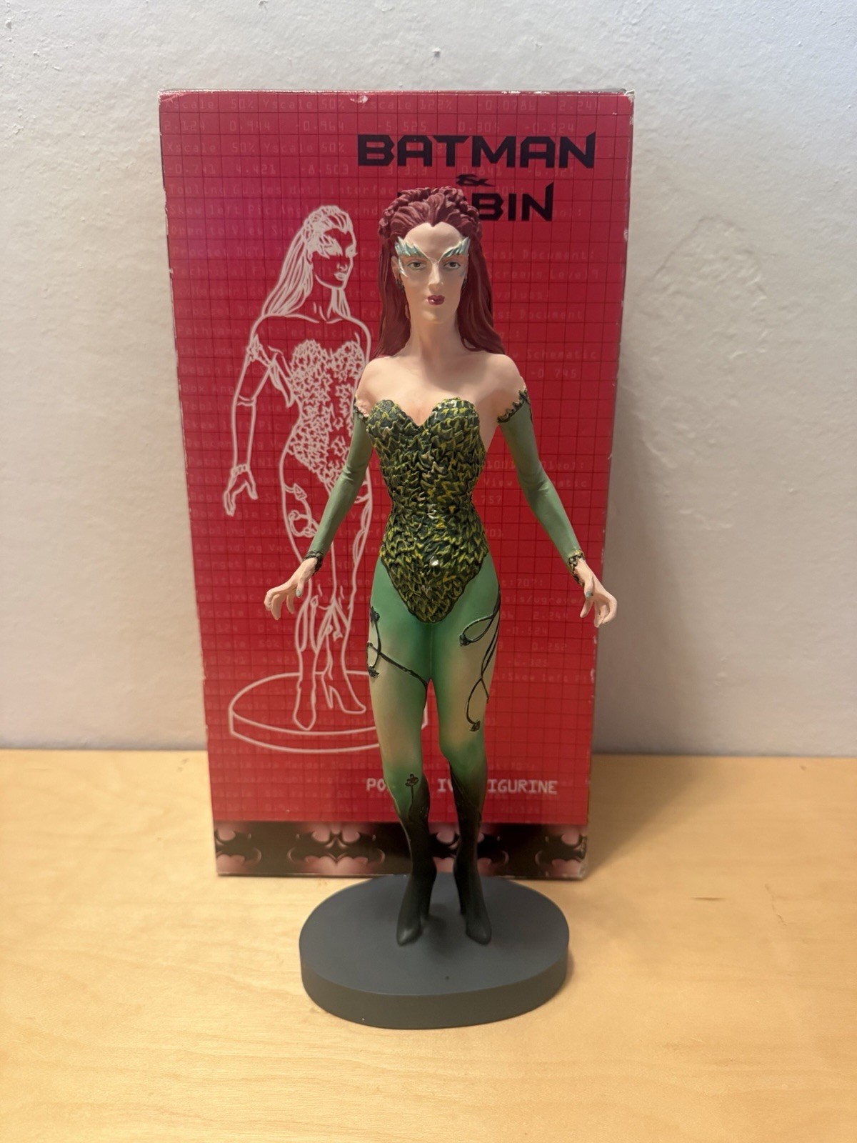 1997 BATMAN & ROBIN POISON IVY FIGURINE 13&Prime; IN BOX WARNER BROTHERS STUDIO STORE