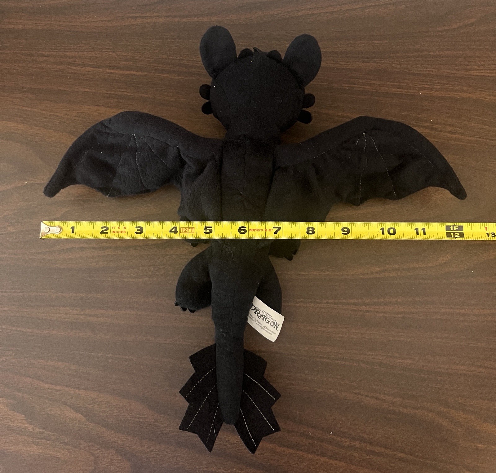 How To Train Your Dragon Plush Toothless Posable Magnet Wings Universal Park 12”