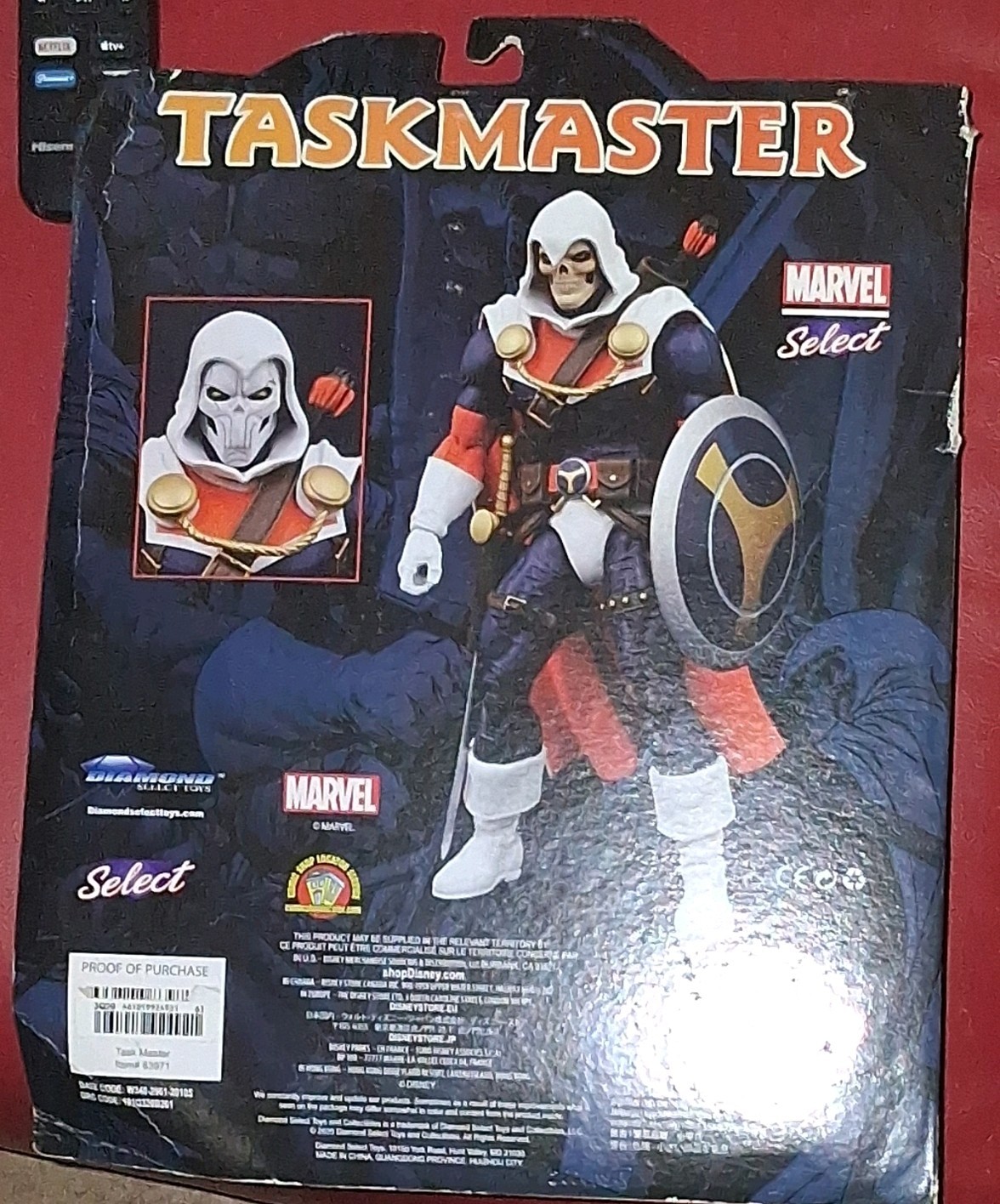 Marvel Select Taskmaster Action Figure Collector&rsquo;s Edition with Shield Sword Bow