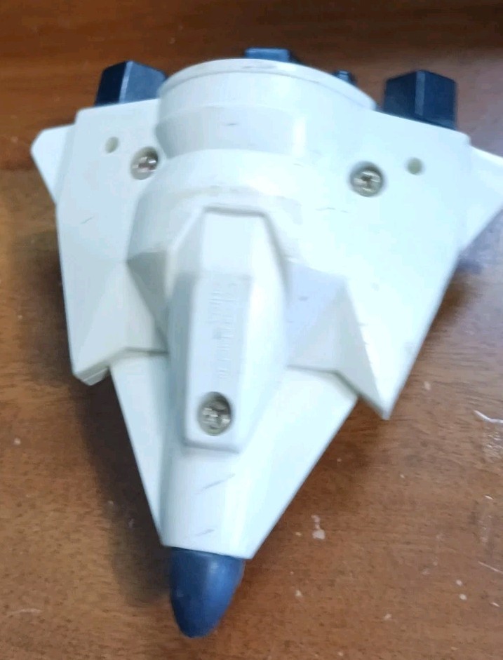 Mini Spacecraft Jet w Micro Astronaut Figure 1.25&Prime; Pilot Toy Space Ship