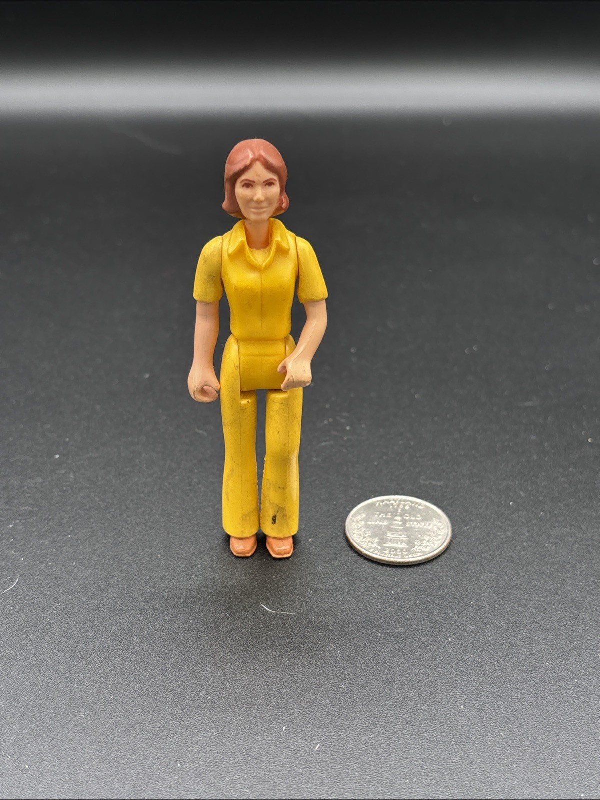 Vintage 1974 Fisher-Price Adventure People Safari – Mom / Woman Yellow