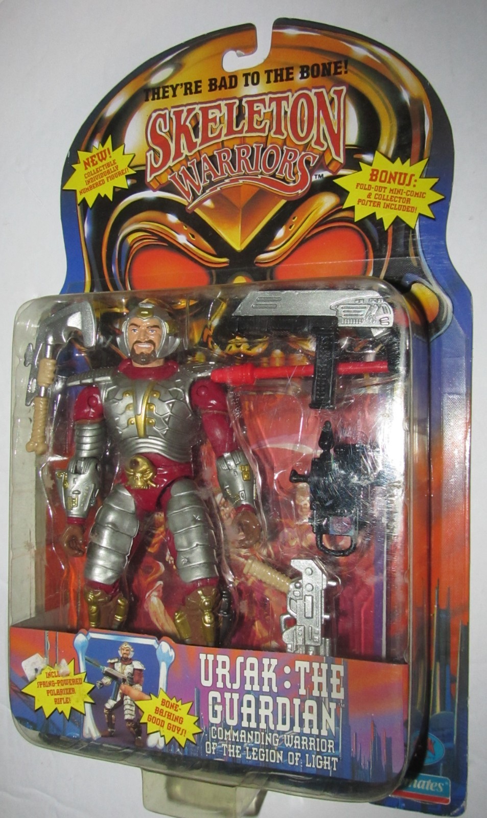 Skeleton Warriors Grimskull & Ursak the Guardian Figures 1994 Playmates NEW/SEAL