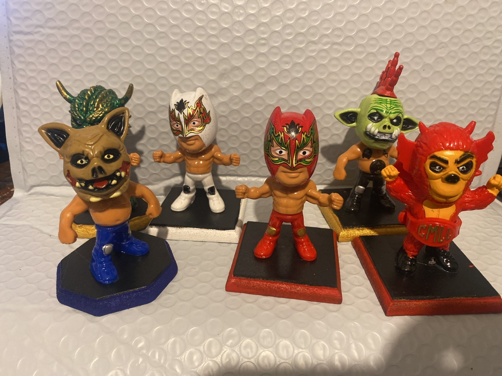 Mini Luchador Figura Coleccionable 7cm Wrestler Toy Estilo AAA /CMLL Lucha Libre