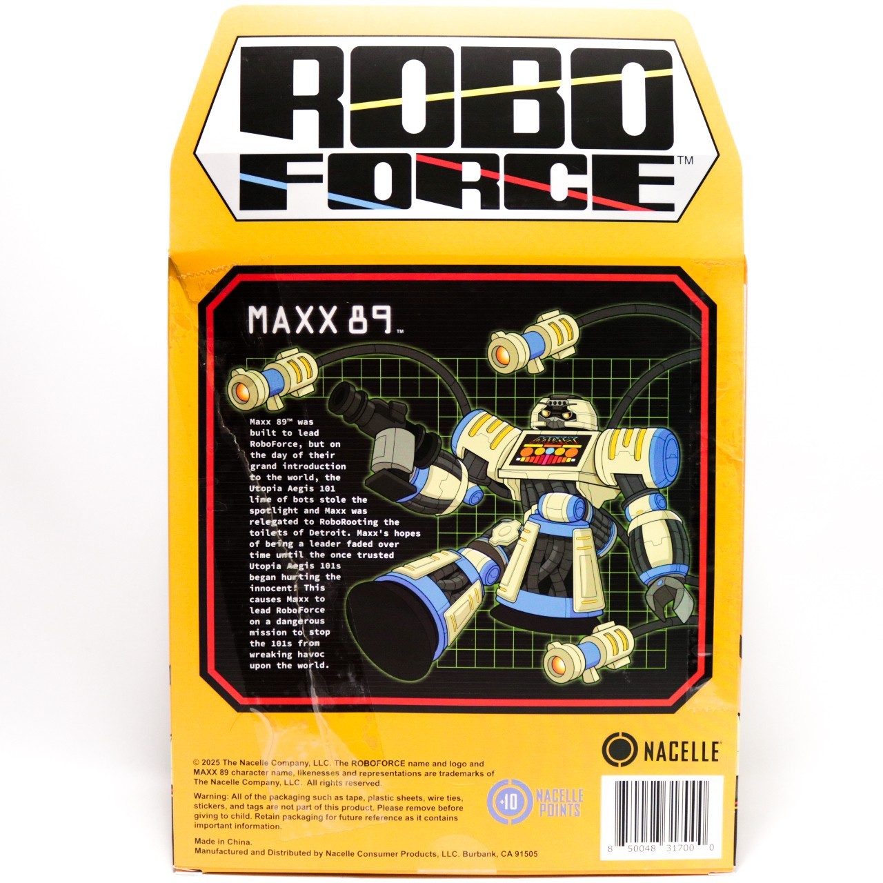 Robo Force 9&Prime; Action Figure « Maxx 89 » by Nacelle Ages 14+ * New See Description*