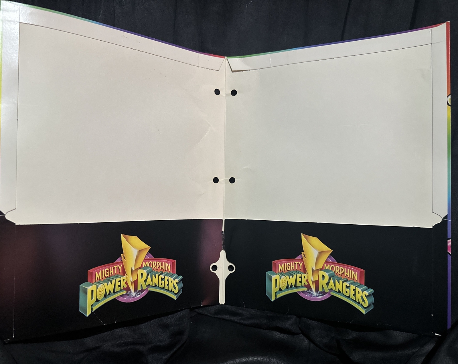 Mighty Morphin Power Ranger 3 Ring Binder Vintage 1993 Back to School Saban