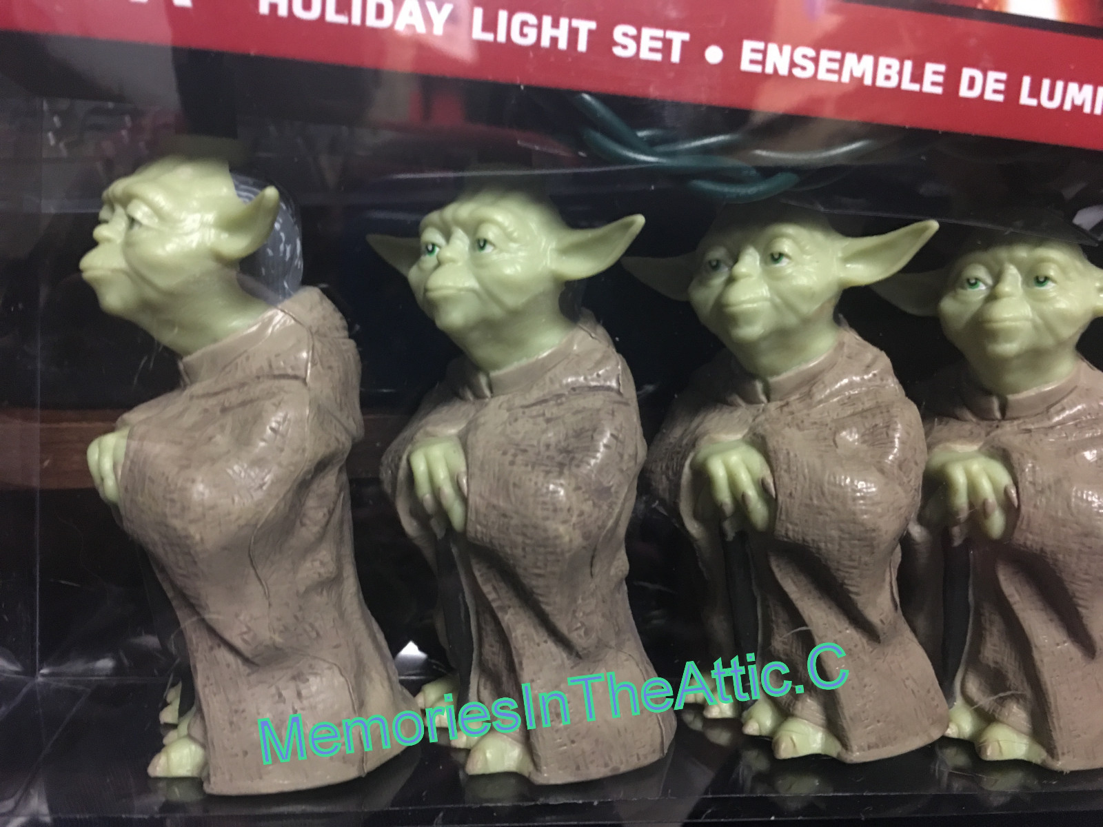 Star Wars Yoda Jedi 10 Holiday Light Set Disney Christmas Indoor/Outdoor Patio