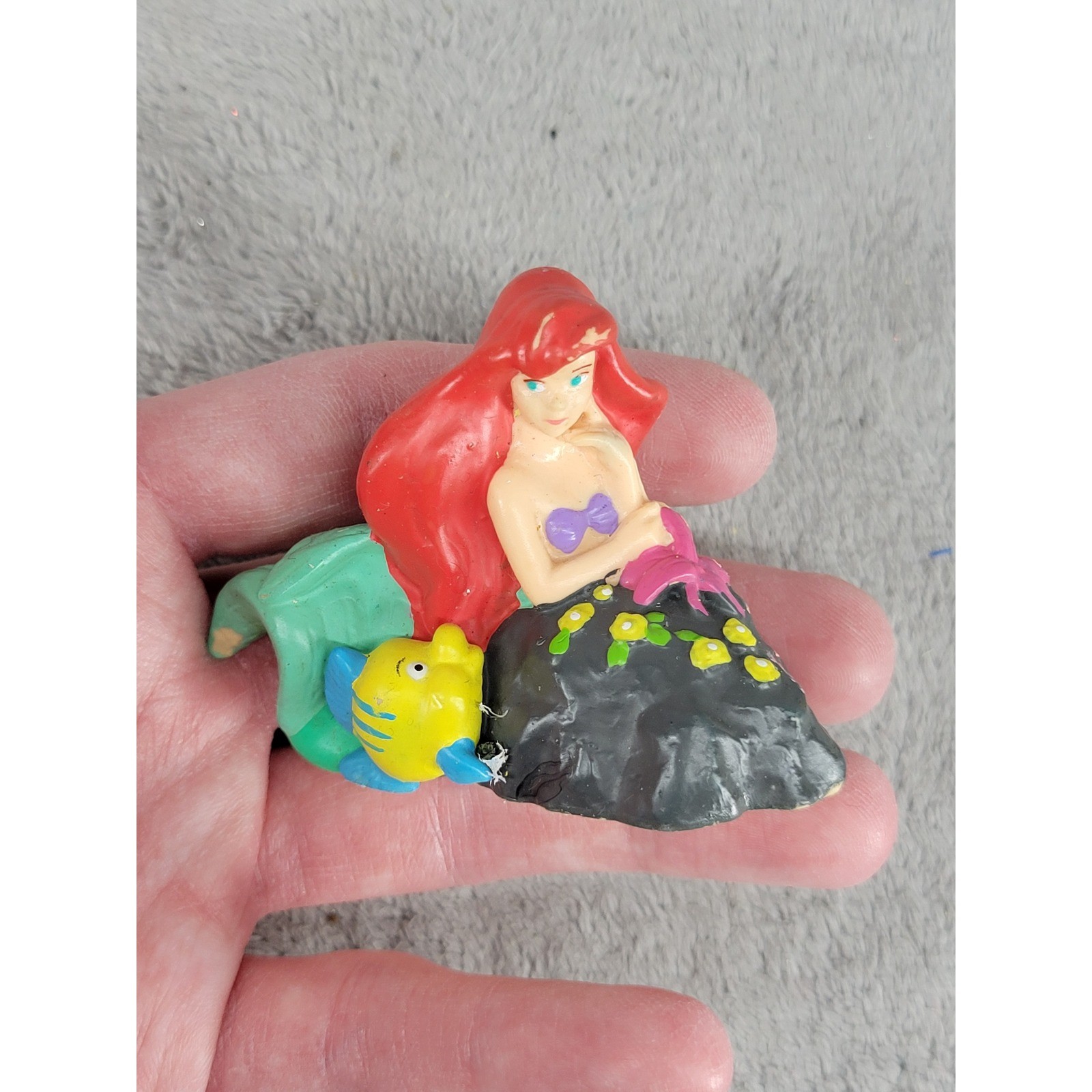 Disney The Little Mermaid Ariel and Flounder Miniature Figurine