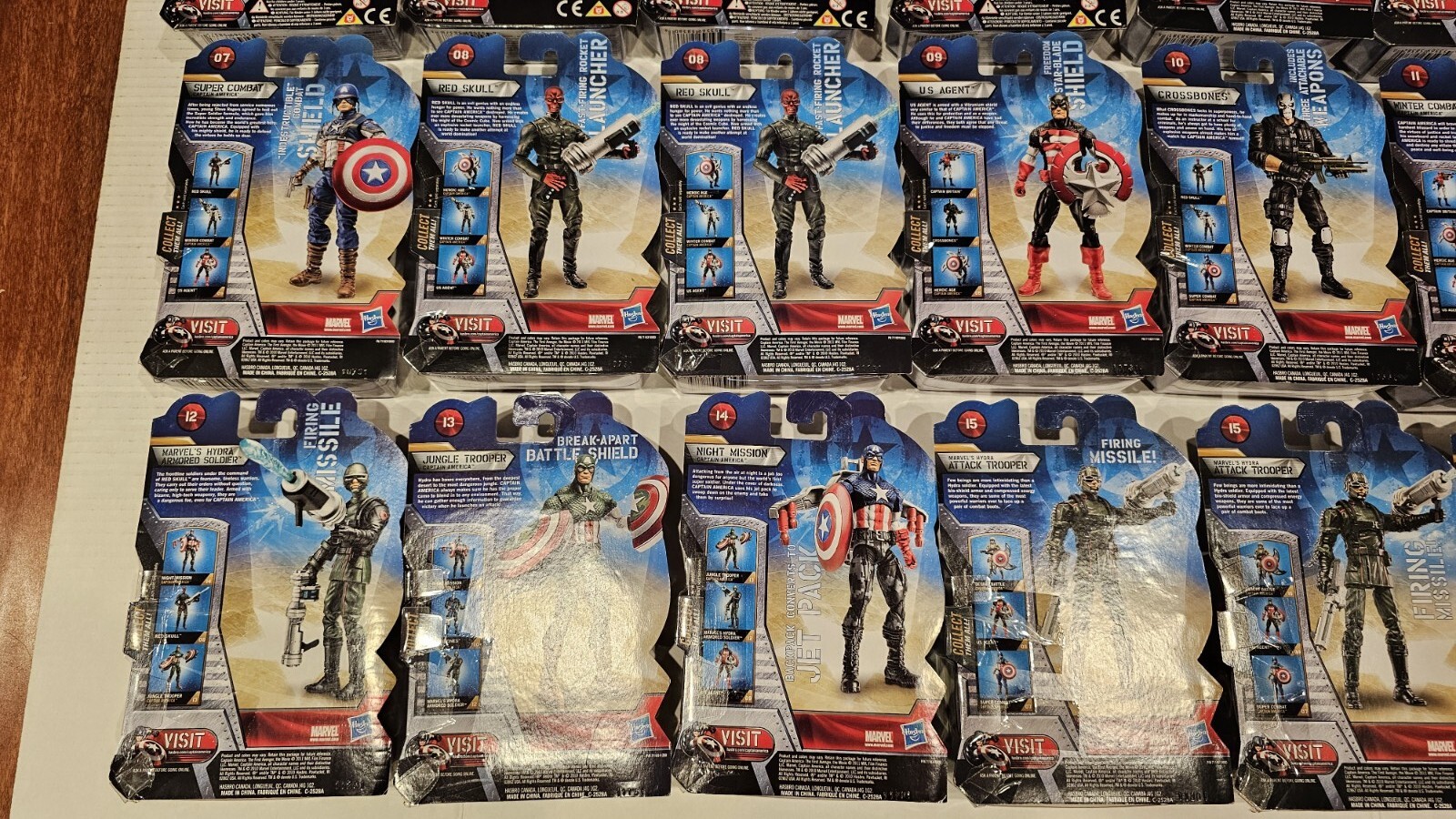 CAPTAIN AMERICA The First Avenger COMPLETE SET LOT Comic, Movie, Concept Figures
