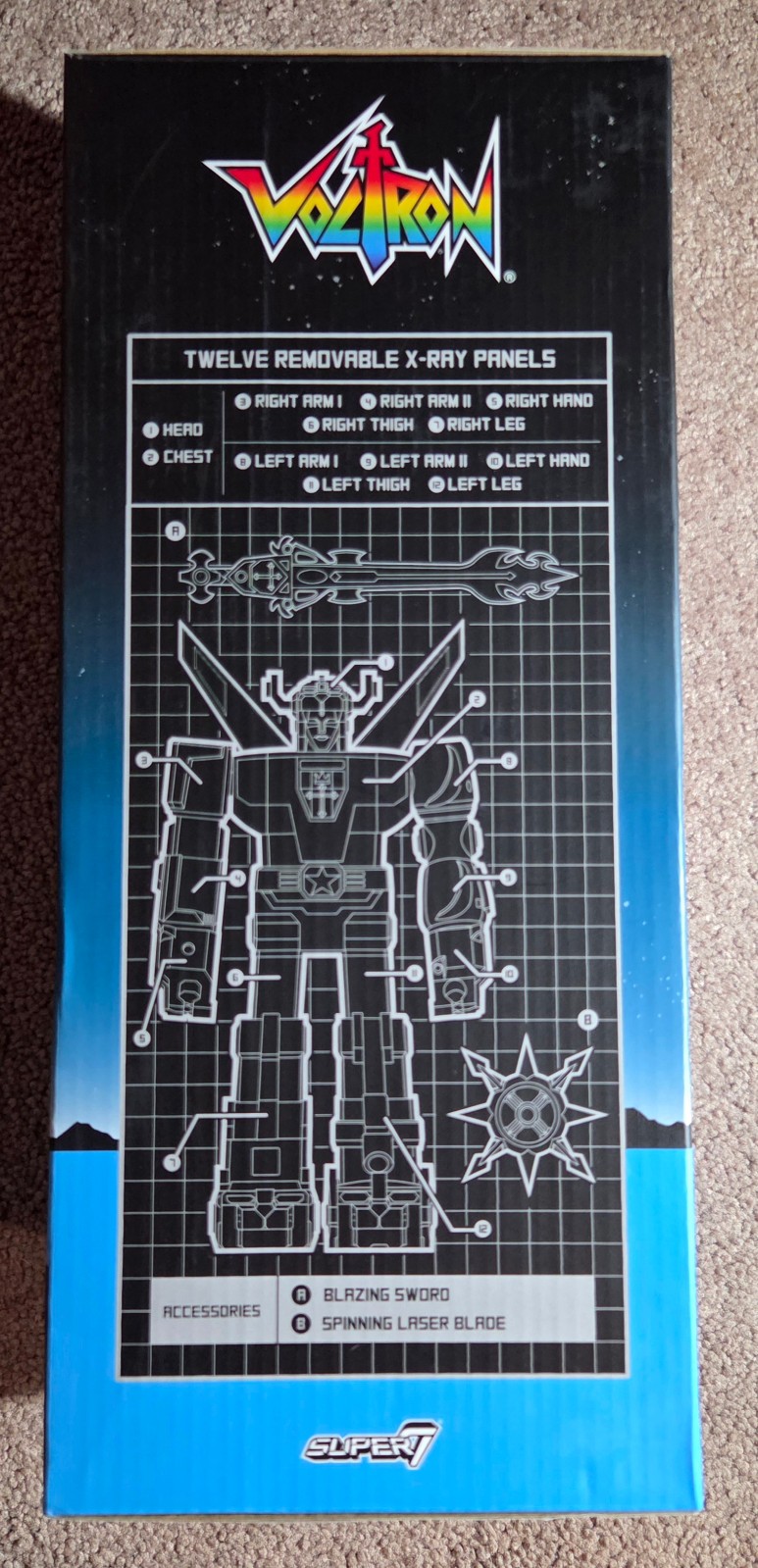 Super 7 – Voltron – Super Cyborg Full Color Action 11&Prime; Figure New in Box