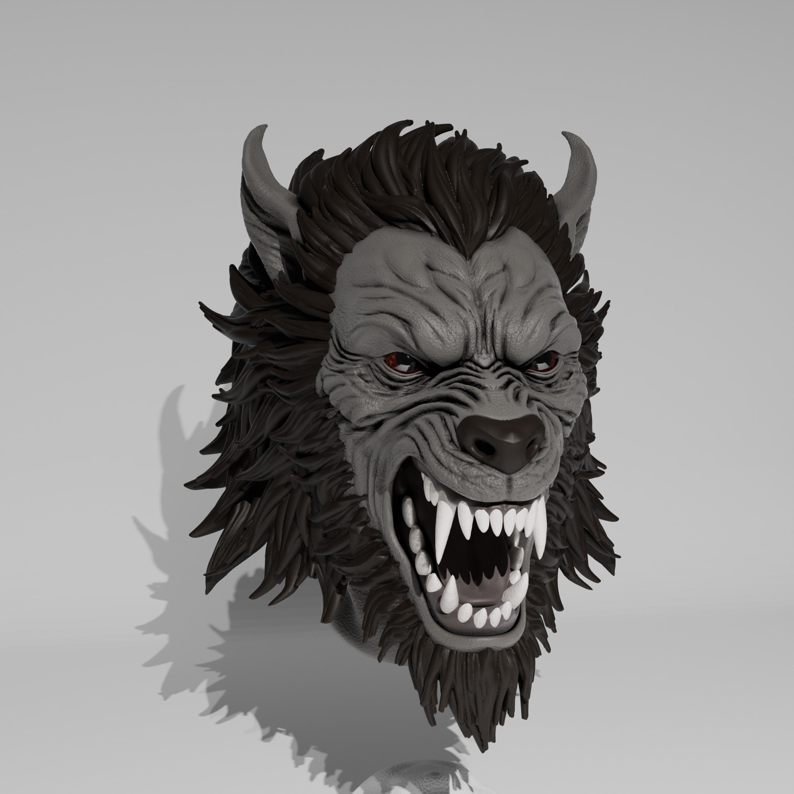 1/6 Scale Head [Unpainted]: Werewolf