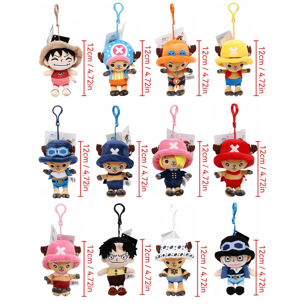 One Piece Chopper Plush Keychain Soft Stuffed Doll 14-30cm Kawaii Anime Toy!