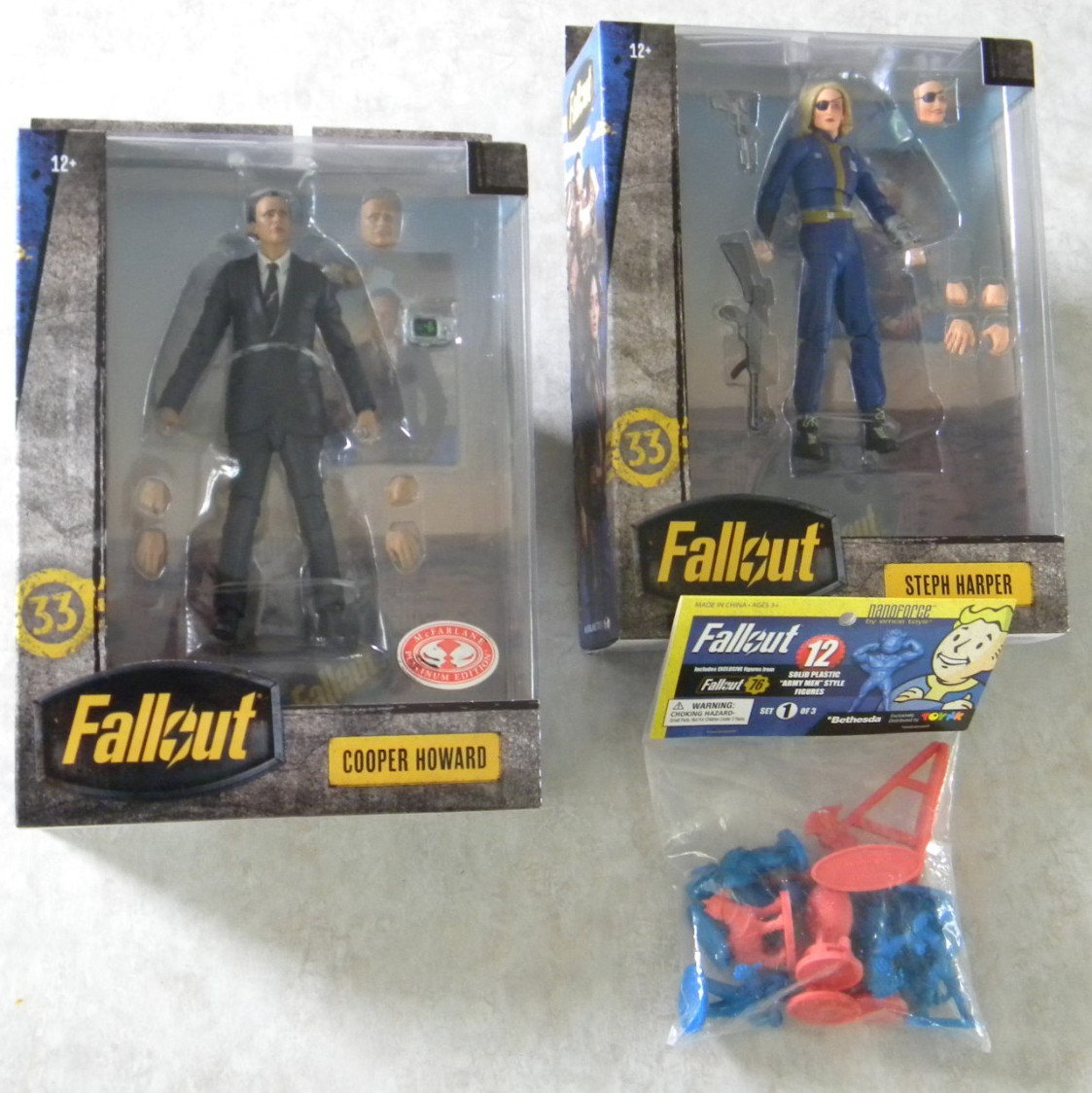 McFarlane Toys Fallout Figure Cooper Howard Steph Harper NanoForce Figures NEW