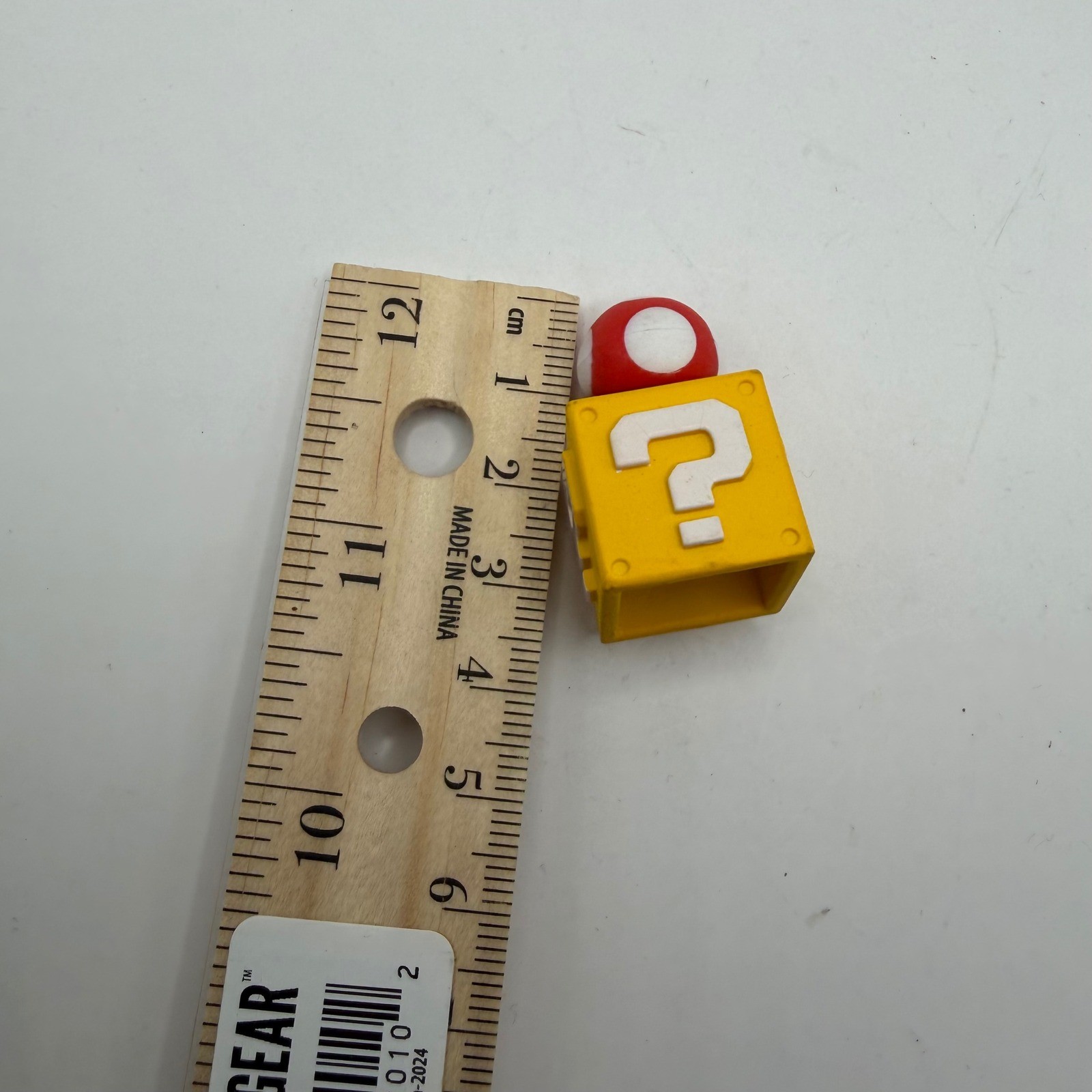 Question Block & 1UP Mushroom Super Mario World 4&Prime; Cake Topper/Desk Game Figure