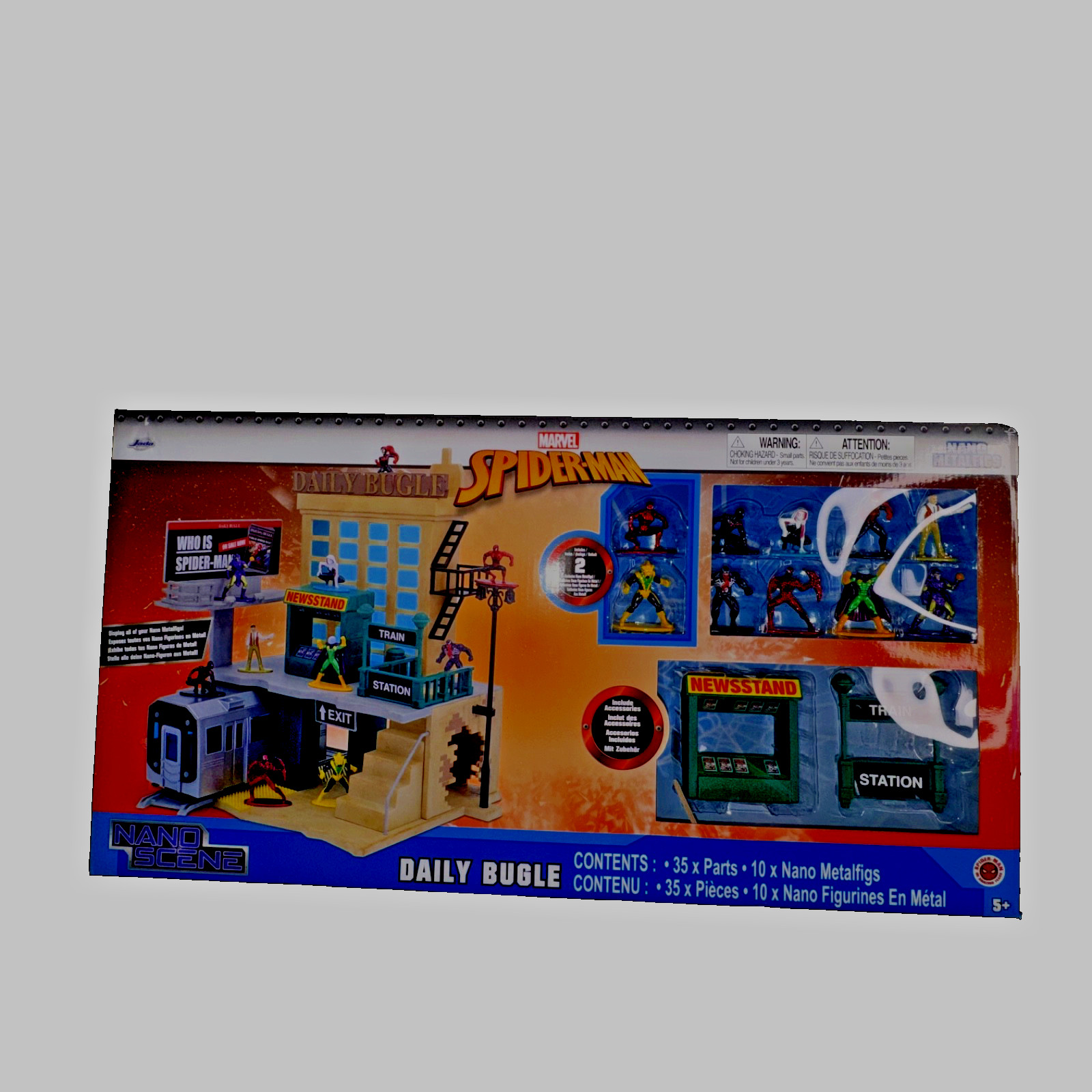 Marvel Superman Nano Scene Daily Bugle 35 Pcs. Age 5+ Up 10 figurines Jada Toys
