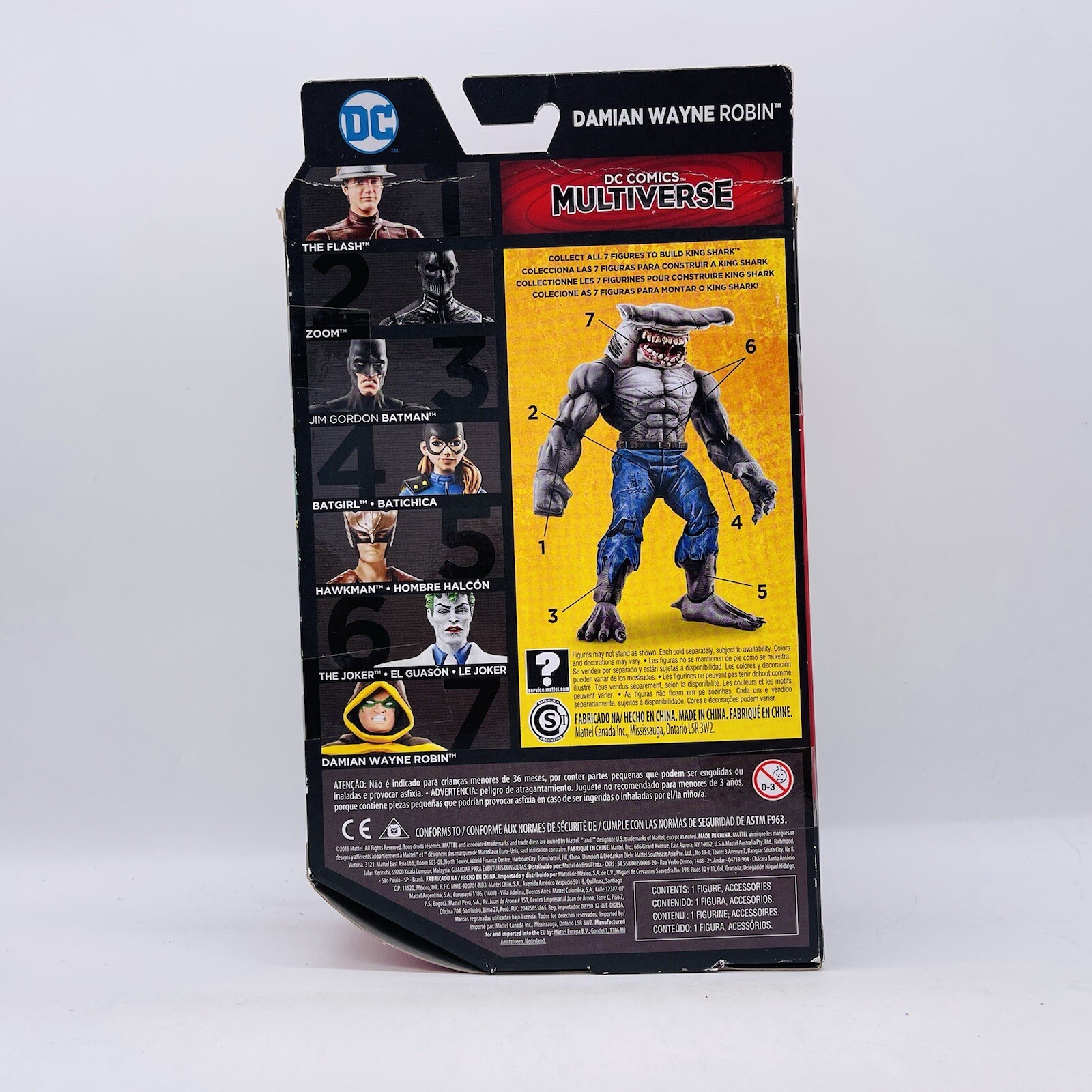 Robin Damian Wayne DC multiverse King shark BAF Wave NIP 6&Prime; DCU Son Of Batman