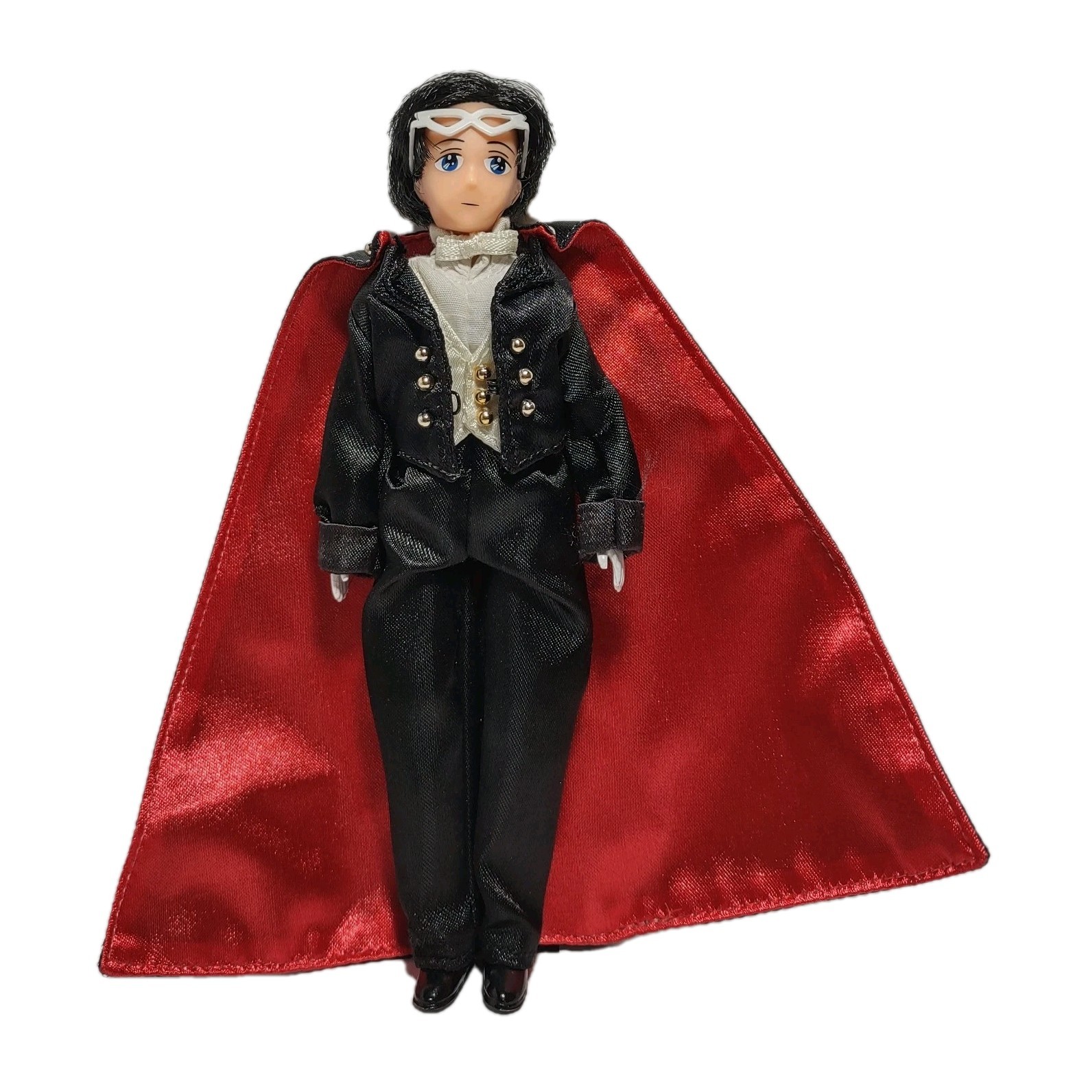 Sailor Moon Tuxedo Mask Doll 6&Prime; Tux Cape Glasses Irwin 1997 Vintage Loose