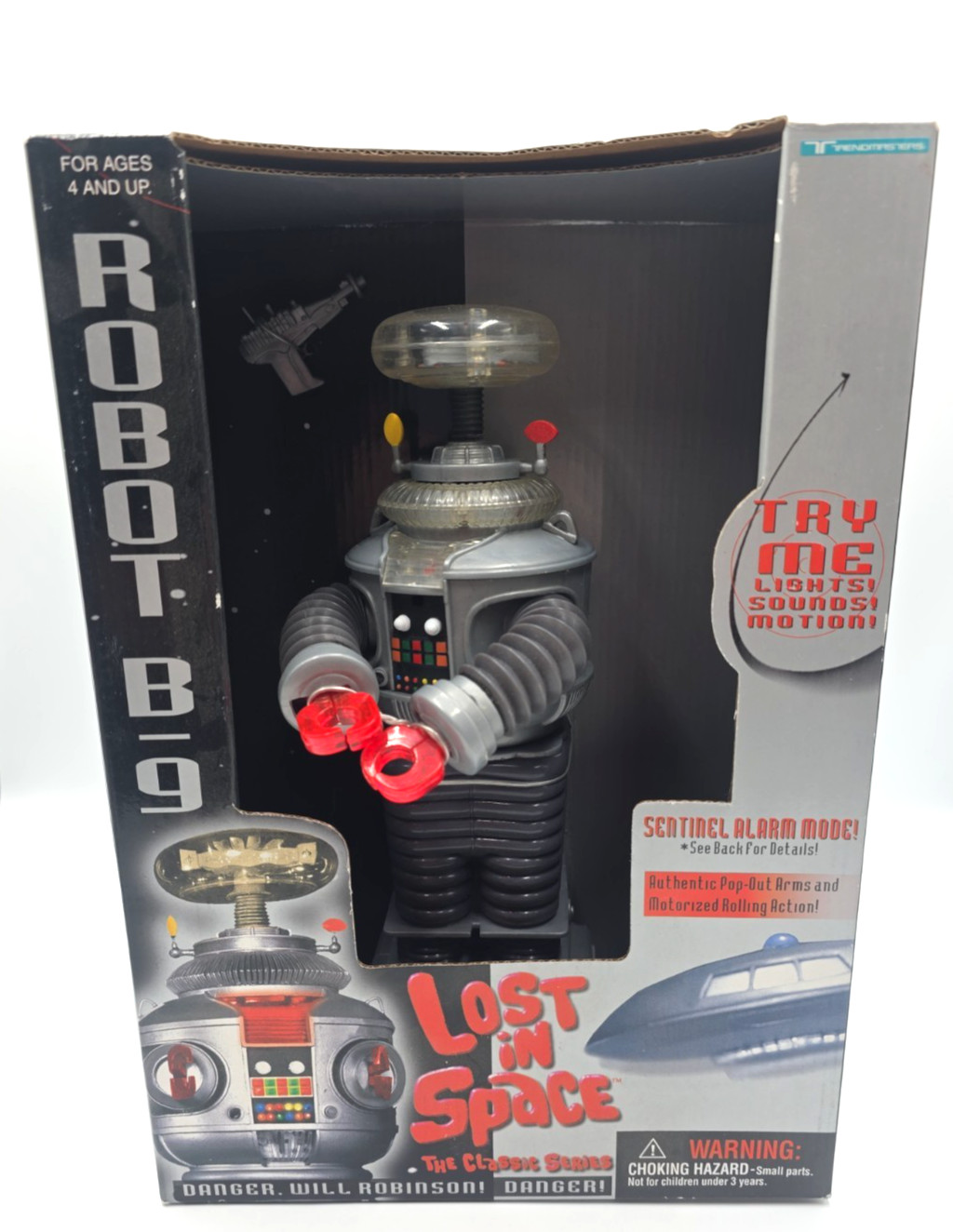 Lost In Space Trendmasters Robot B-9 Action Figure In Box 1997 Classic Read