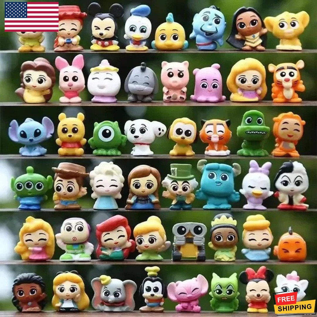 24PCS Random Princess Mini Figures Rare Collectible Toys Gift Set.