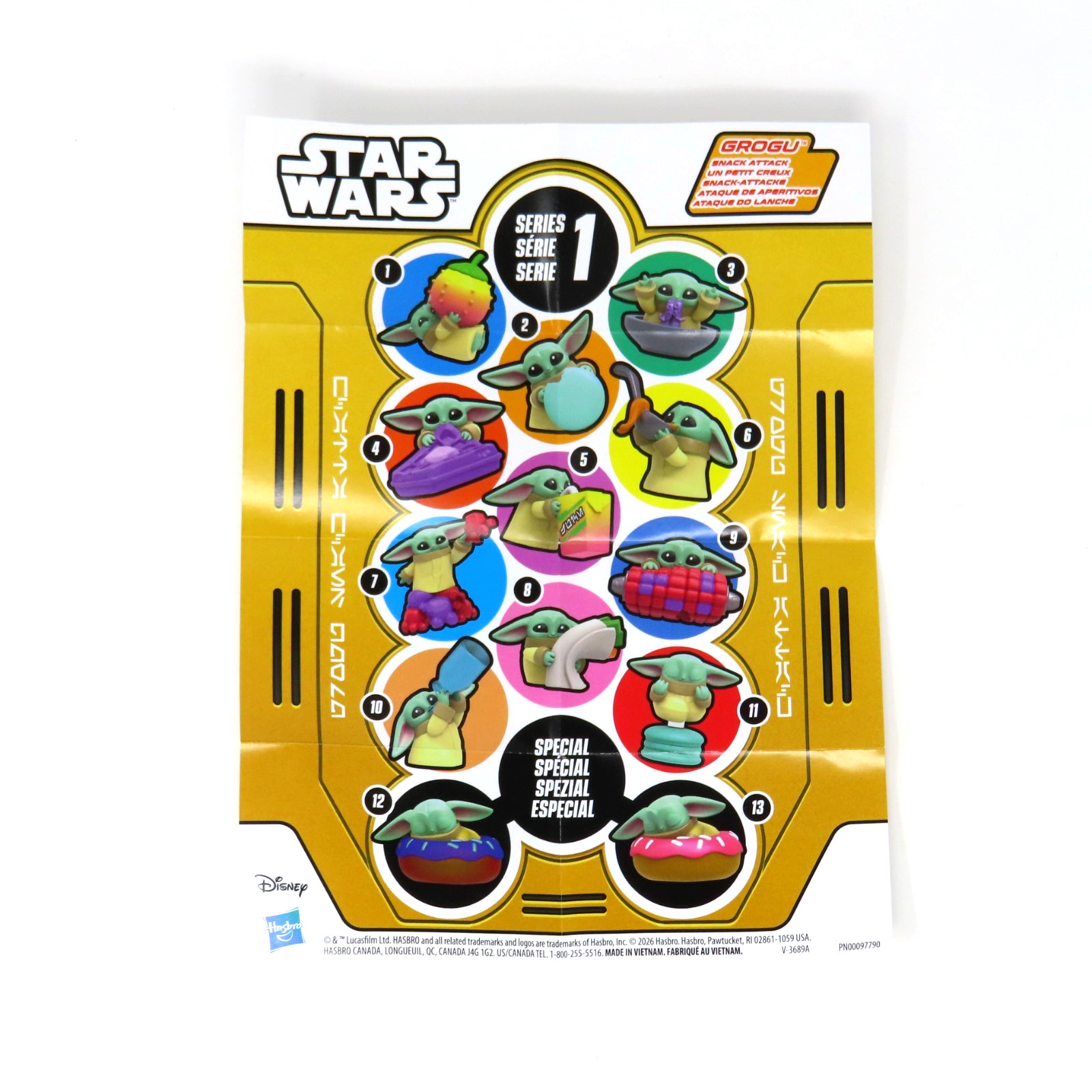 Star Wars Grogu Snack Attack Series 1 Figure YOU CHOOSE Baby Yoda Opened Box