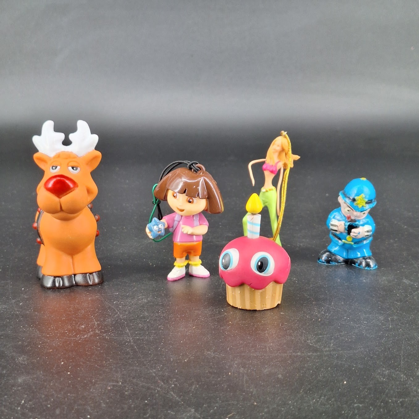 5 Various Miniature Small Unisex Toys Rubber & Plastic Toy