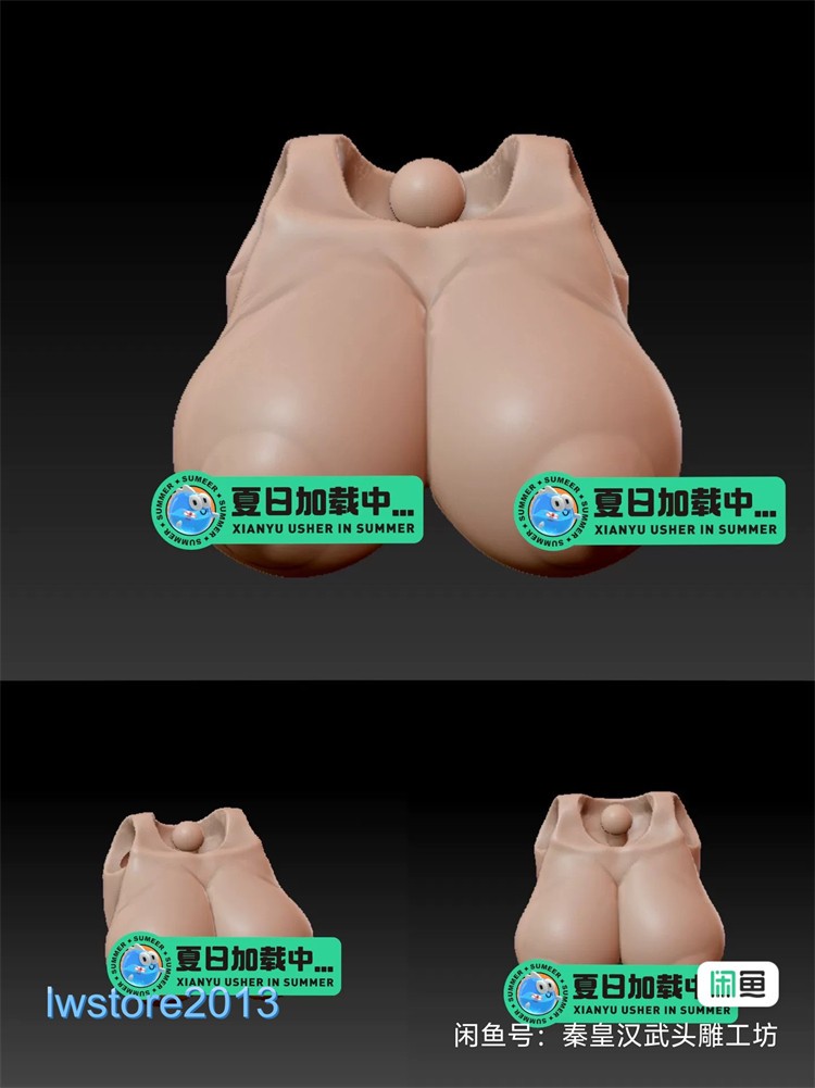 1/12 Large Breast Cover Bust Model For 6&Prime; Female ARIA RIN Action Figure Body Toy