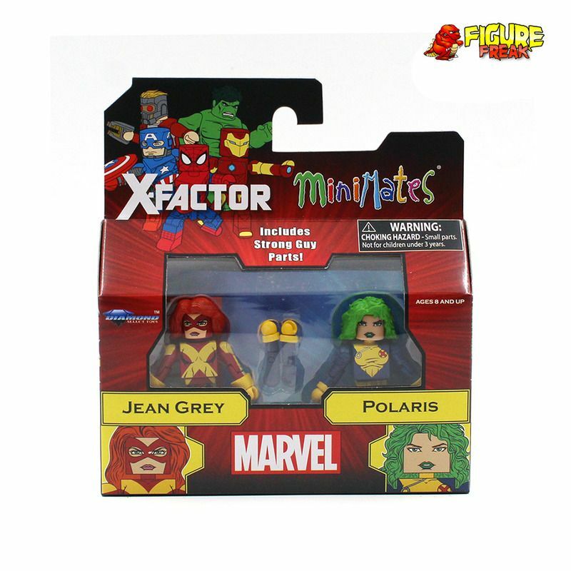 Marvel Minimates Series 78 X-Factor Complete Set w/ Strong Guy Build-A-Figure