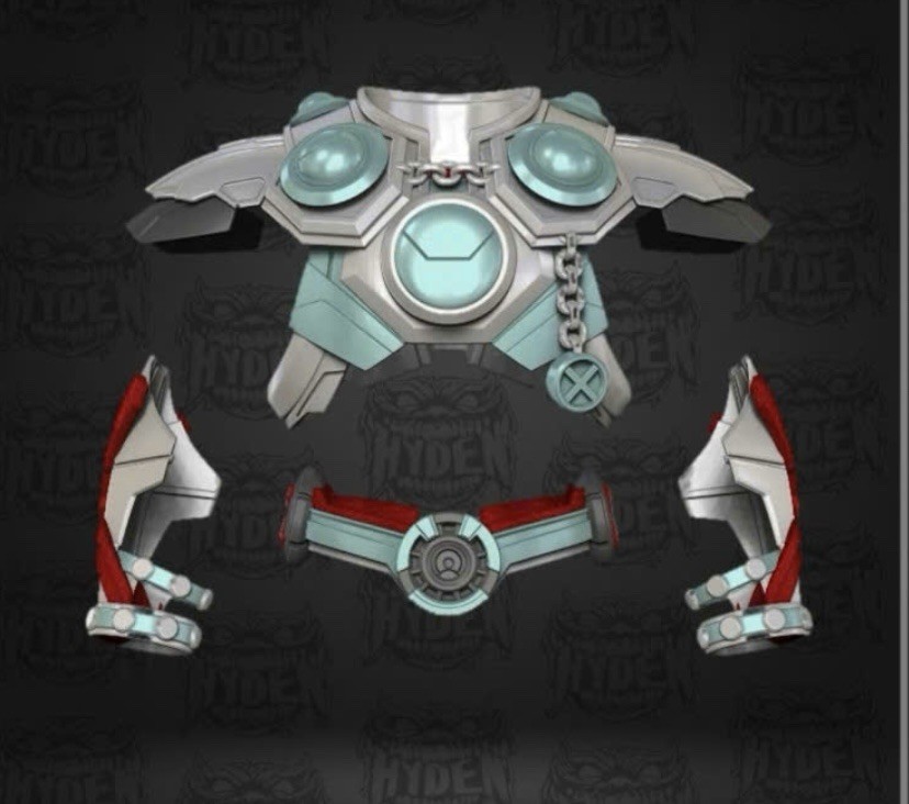 Magneto Armor Kit Sculpt Marvel Rivals Action Figures 1/12 Unpainted ML Ultron