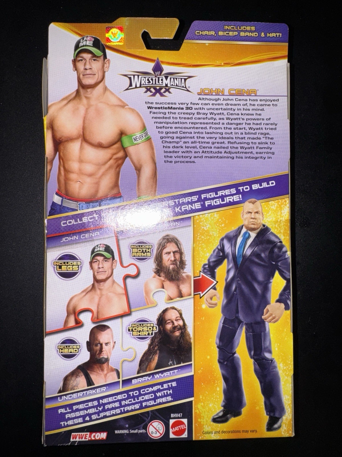 MINT WWE Elite Collection John Cena Figure ToysRUs Exclusive BAF WrestleMania 30