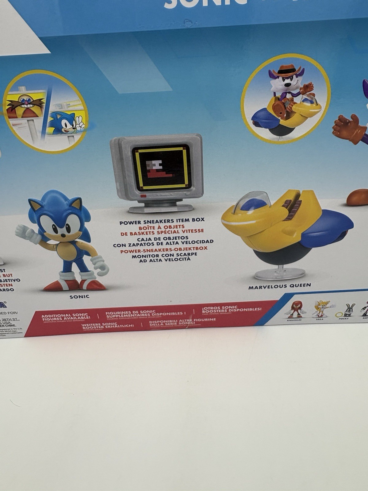 Sonic The Hedgehog Classic Jakks Pacific Sonic vs Fang 2.5&Prime; tall Playset