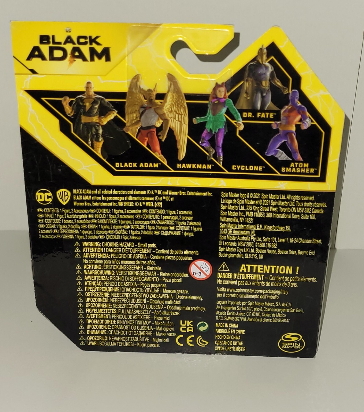 Spin Master DC Comic&rsquo;s Black Adam The Rock 1st Edition 4 Inch Action Figure