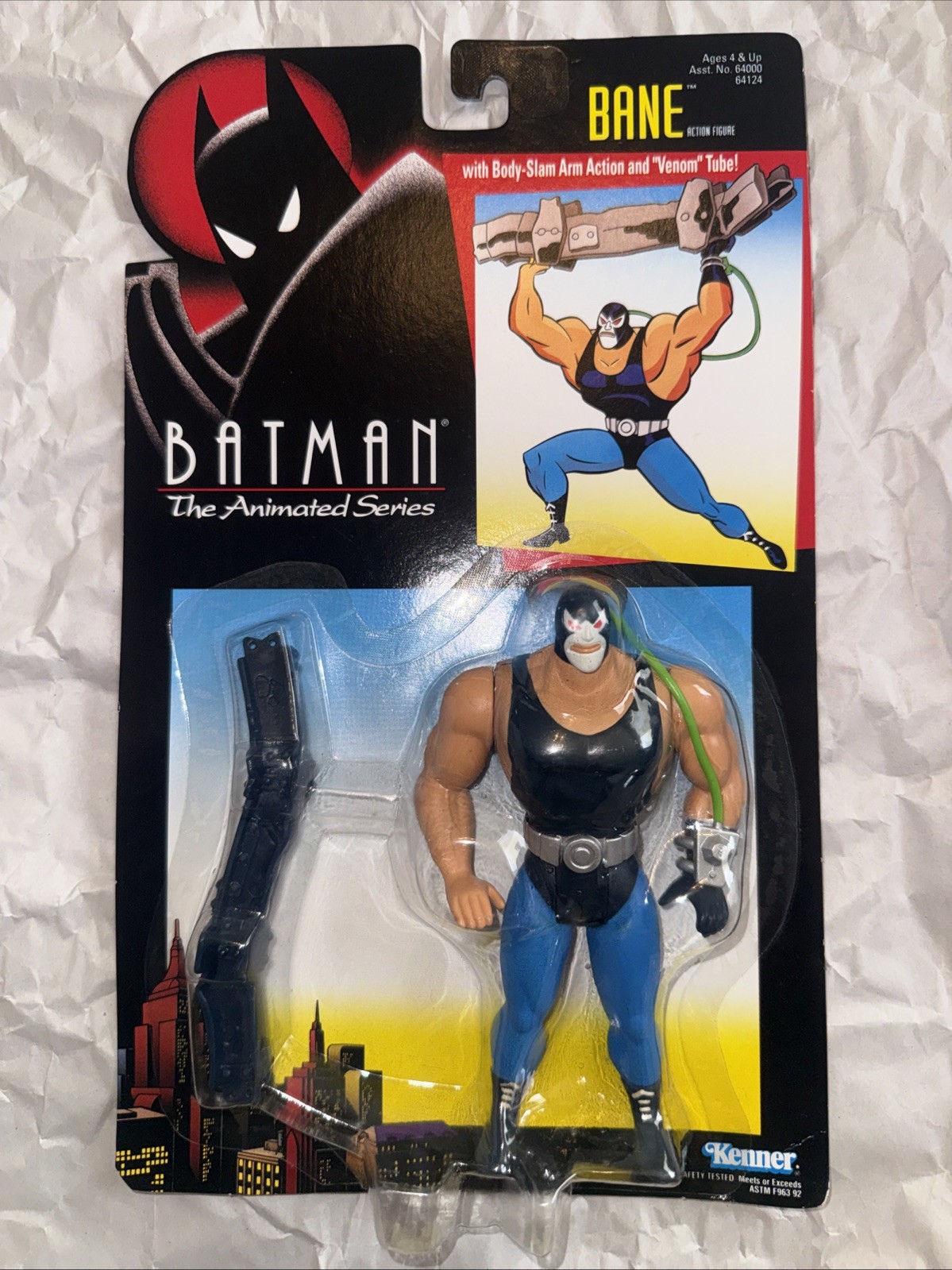 Vintage Kenner Batman The Animated Series Bane Action Figure MOC NIP Sealed 1994