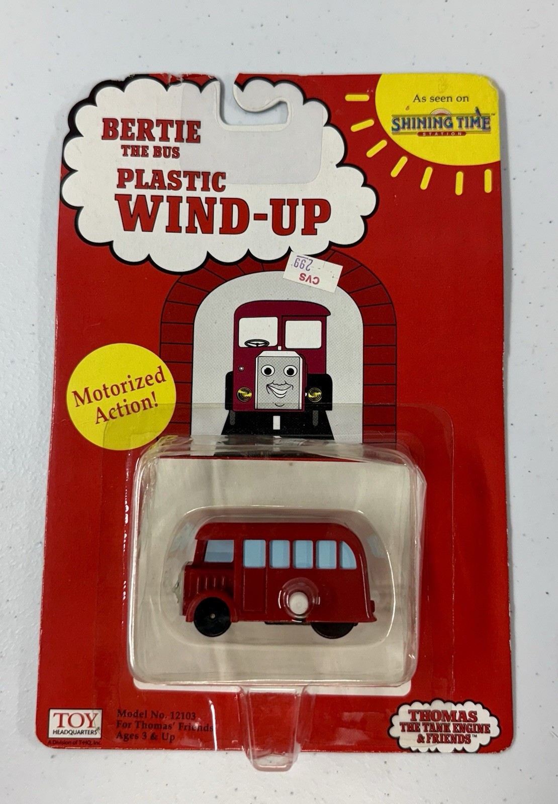 Thomas The Train BERTIE The Bus Miniature Wind Up Britt Alcroft *BRAND NEW* 1993