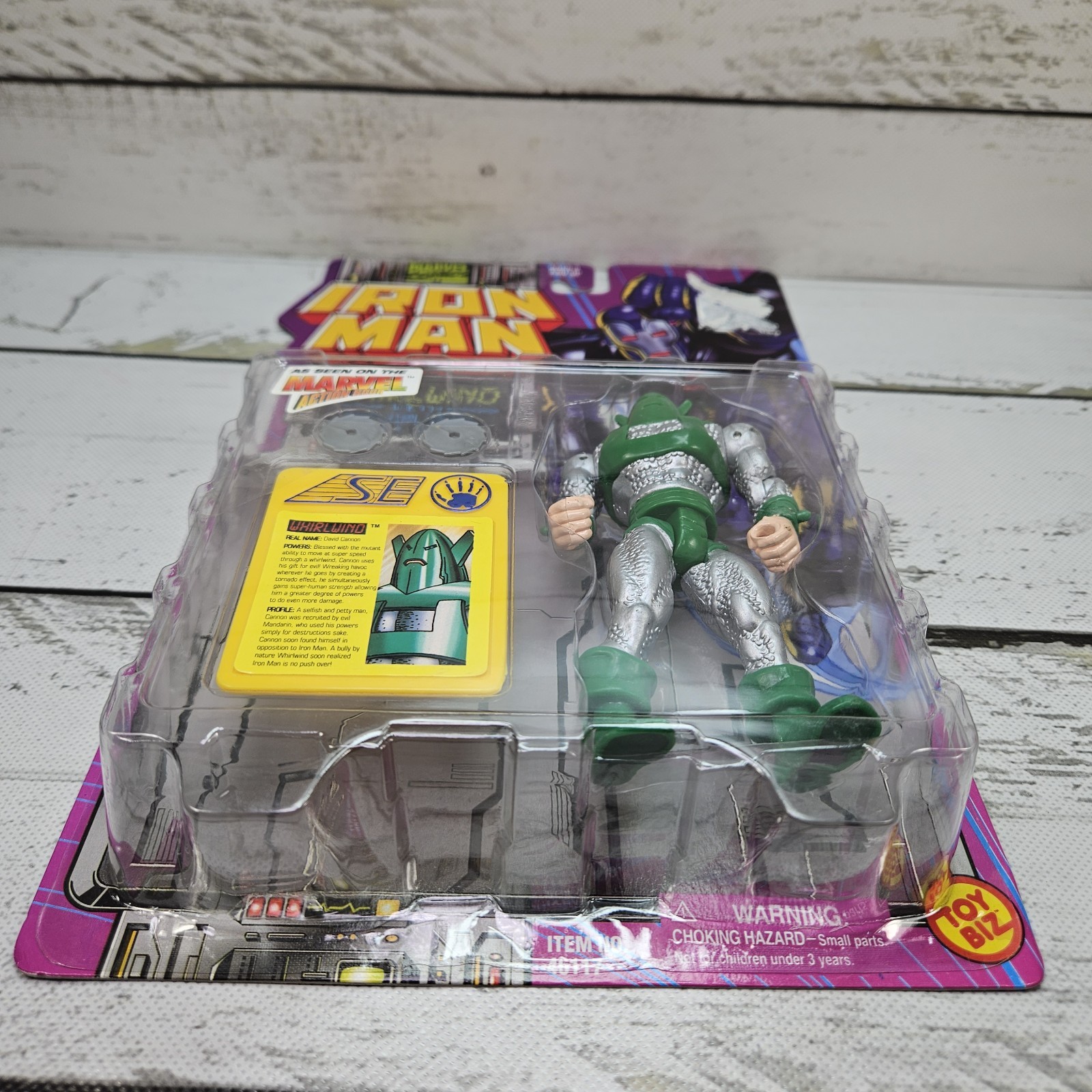 ToyBiz Marvel Iron Man Whirlwind 1995 5&Prime; Vintage Adjustable Action Figure New