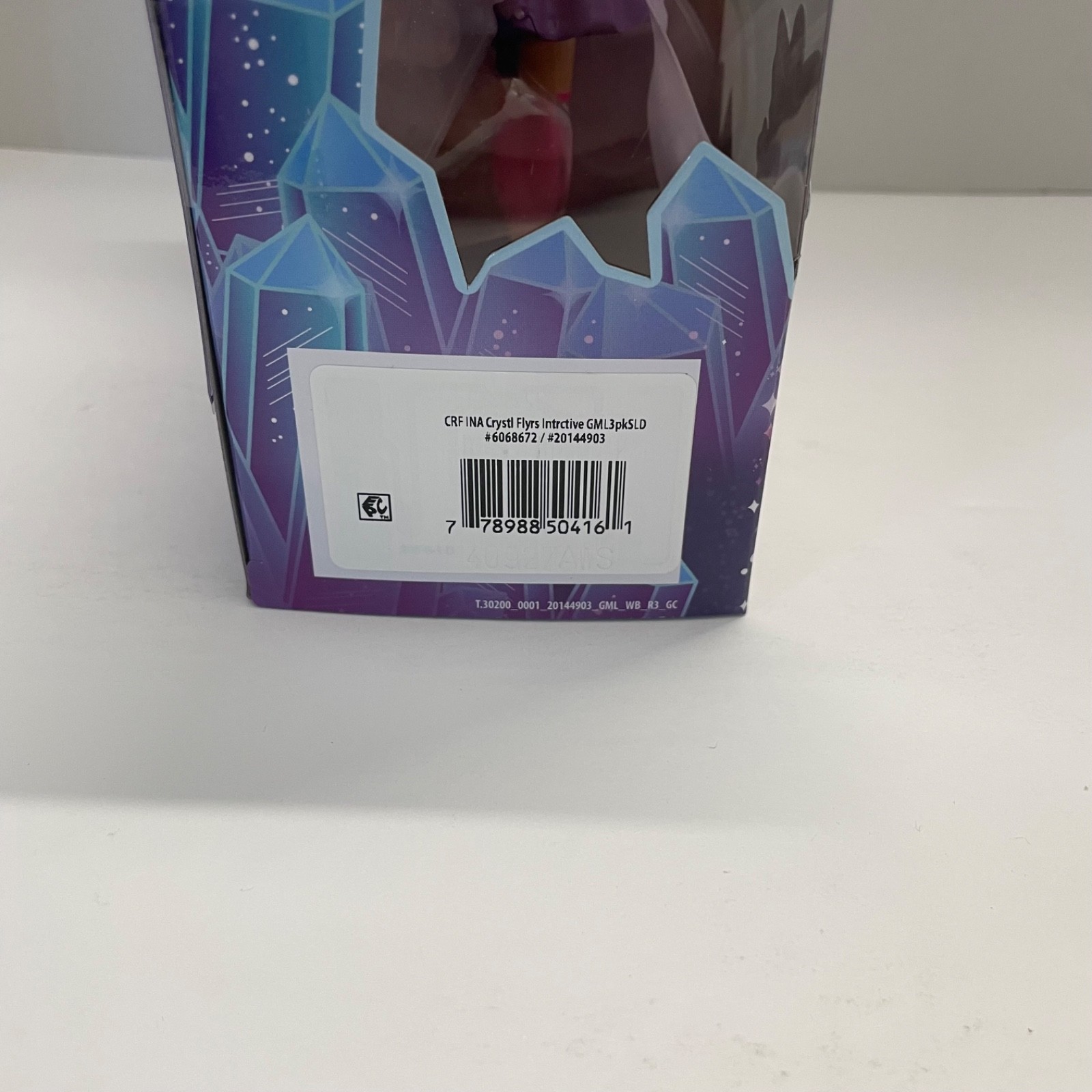 Crystal Flyers Interactive Flying Doll Magic Touch Figure Pink & Purple Sealed