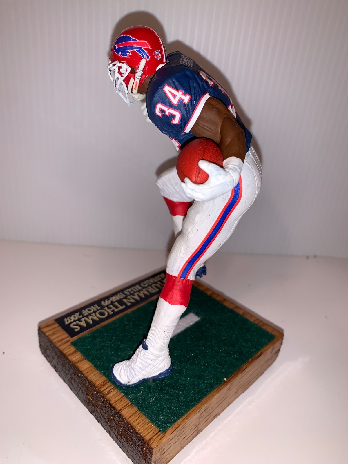 Custom NFL Mcfarlane football Buffalo Bills Hall of Fame RB Thurman Thomas MVP