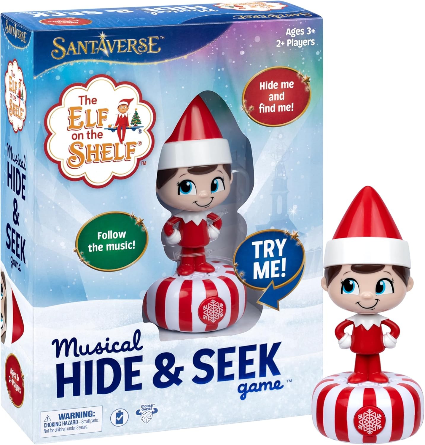 The Elf On Shelf Musical Hide & Seek Game, Electronic Scout…