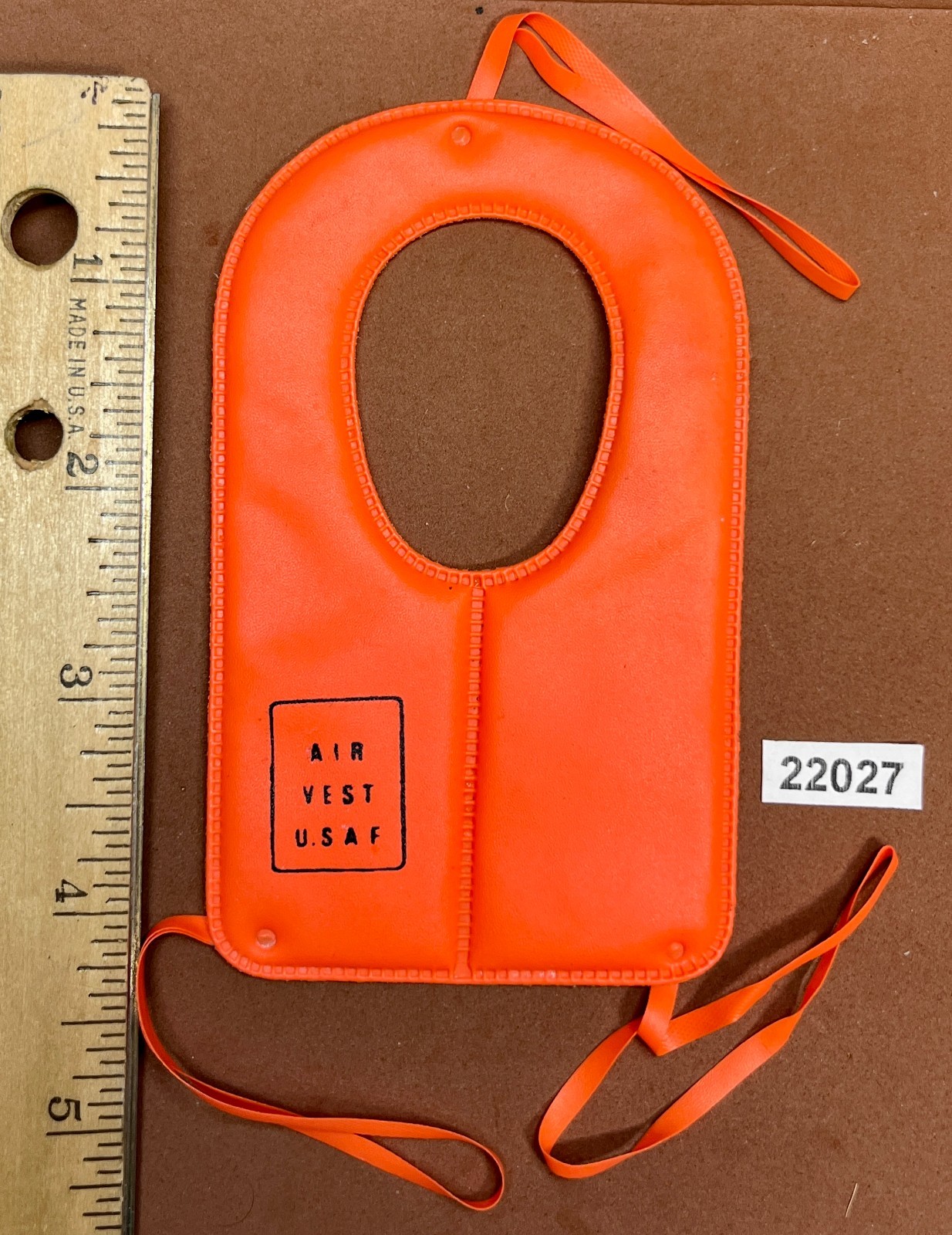 GI Joe Pilot Scramble Life Preservers Survival Vest with Straps 1970&rsquo;s Vintage–