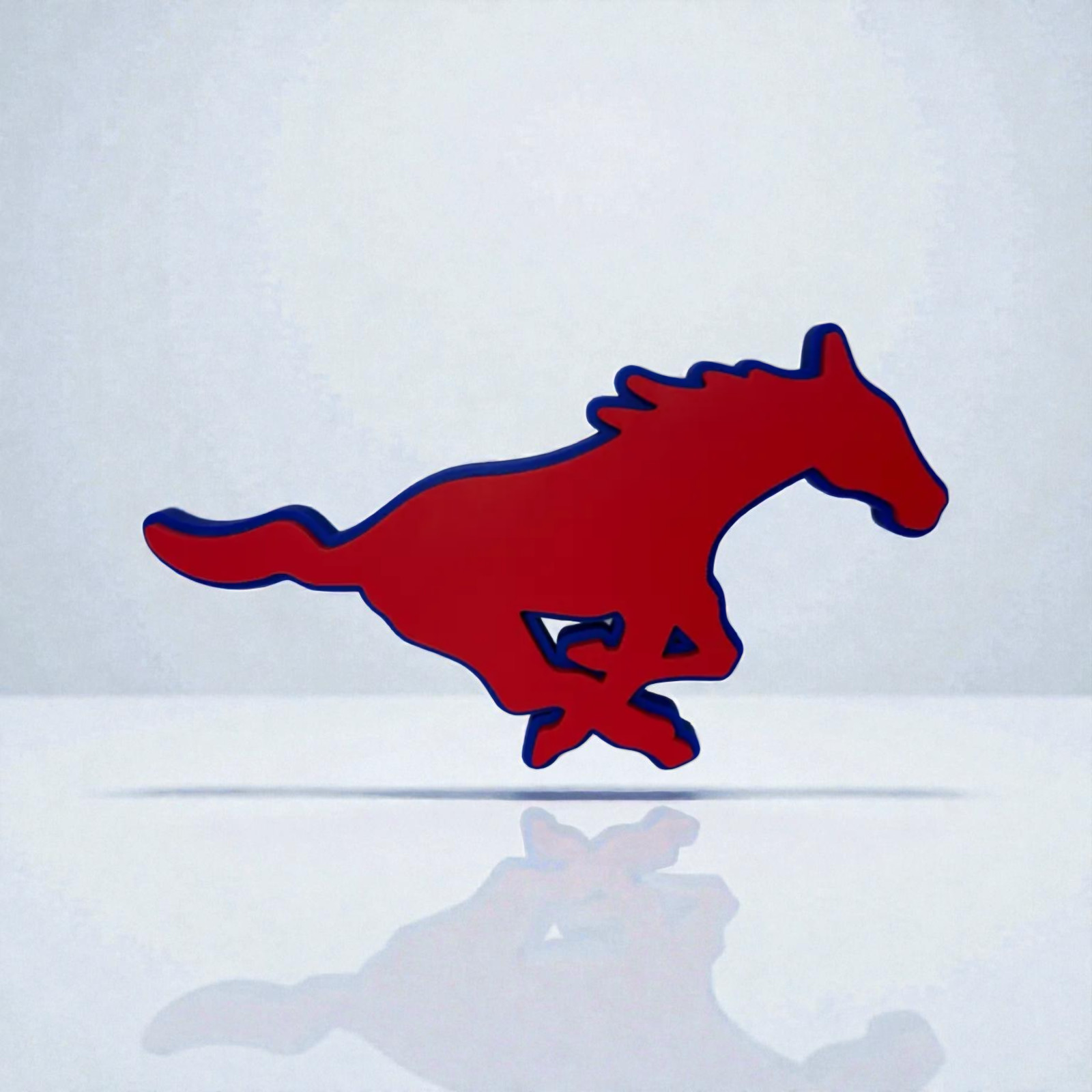 Red Running Horse Car Emblem Logo Badge auto logo red horse badge