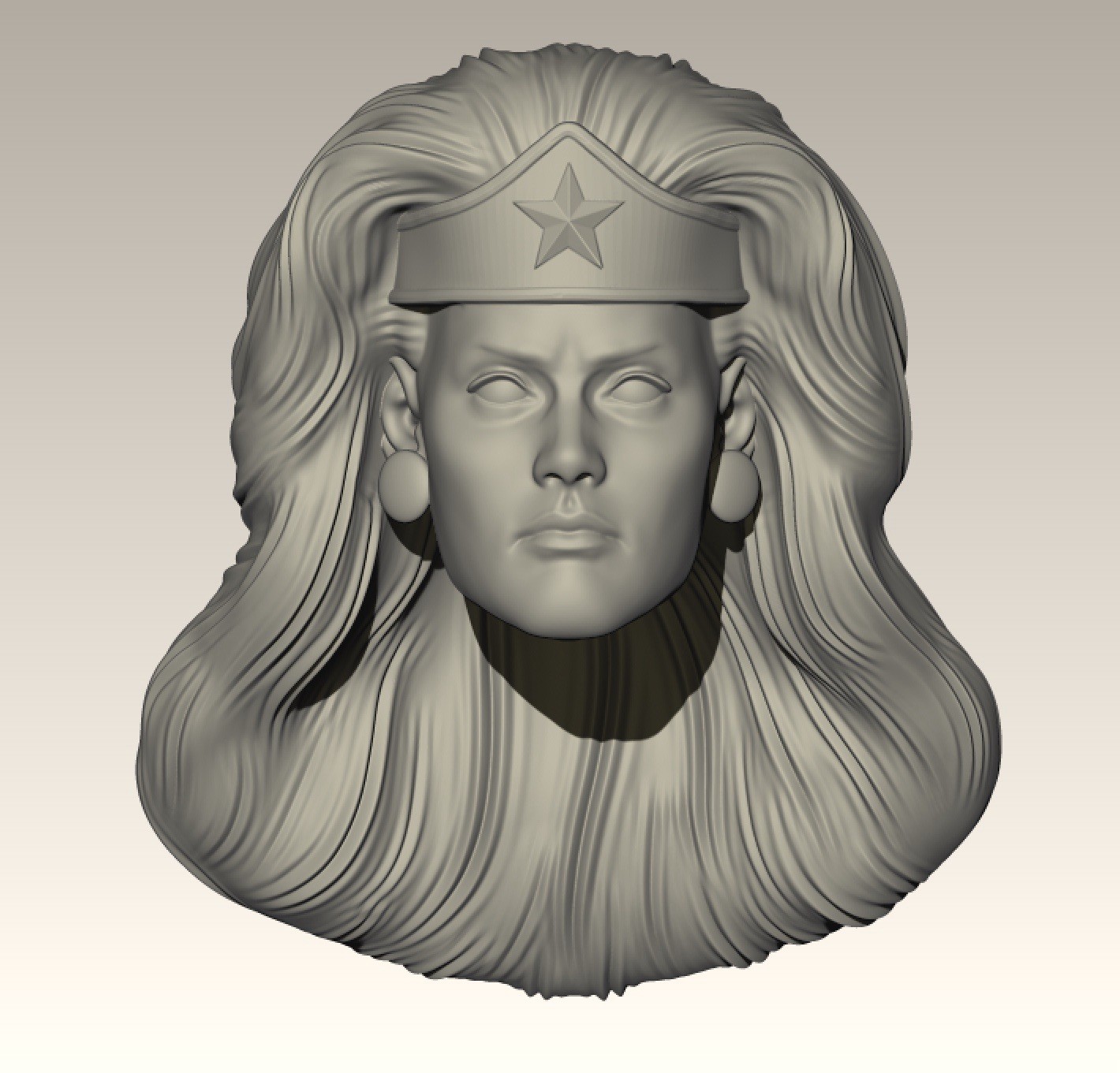 Amazon Lady Custom Action Figure Head 1:9 or 1:6 Mego