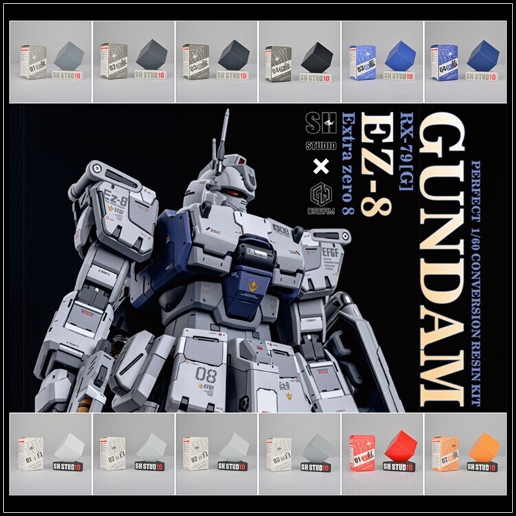 1/60 PG Gundam Ez8 RX-79G Resin GK Kit for Bandai Model Detail Dress Up Kit