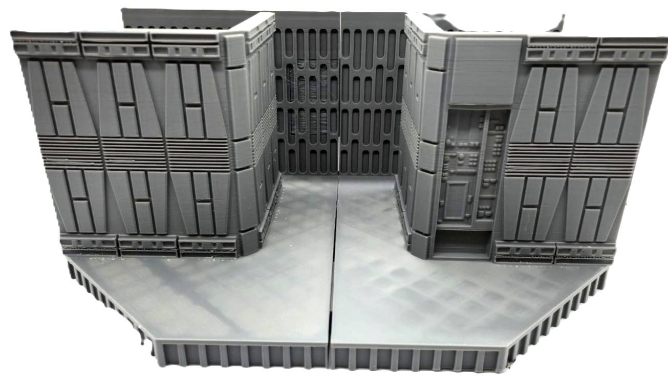 1:18 Scale Modular Sci-Fi Corridor Diorama Star Wars Inspired Display for 4-Inch