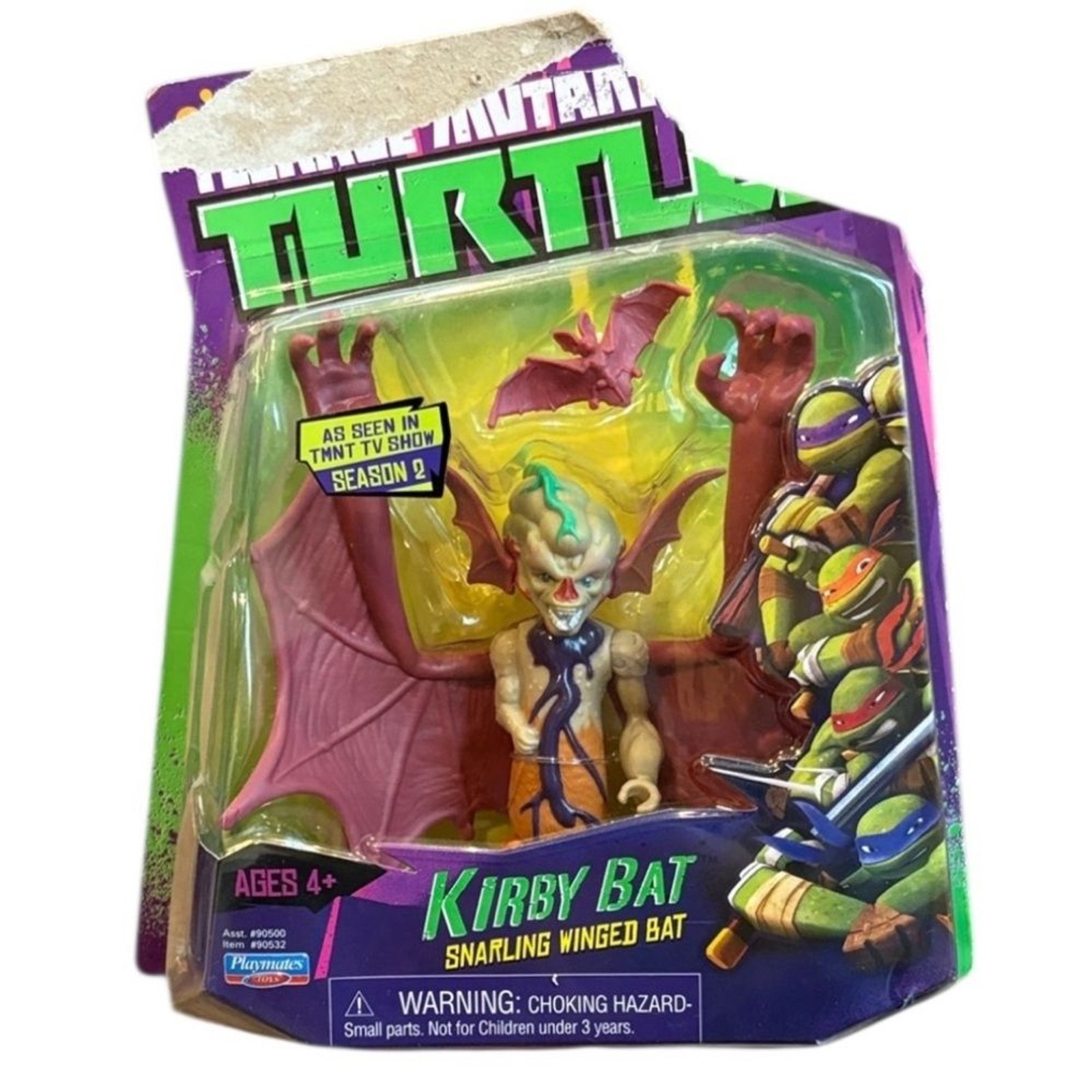 Teenage Mutant Ninja Turtles Kirby Bat Action Figure 2013 NIB READ Playmates