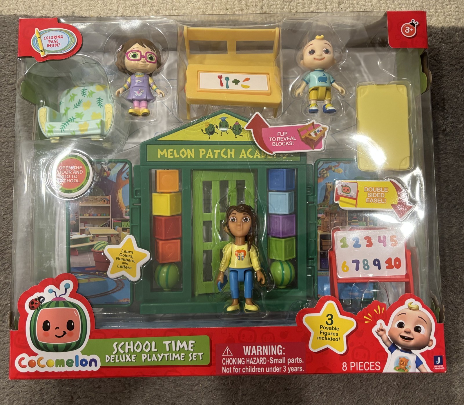 NEW CoComelon School Time Deluxe Playtime Set Ms. Appleberry JJ Bella Set